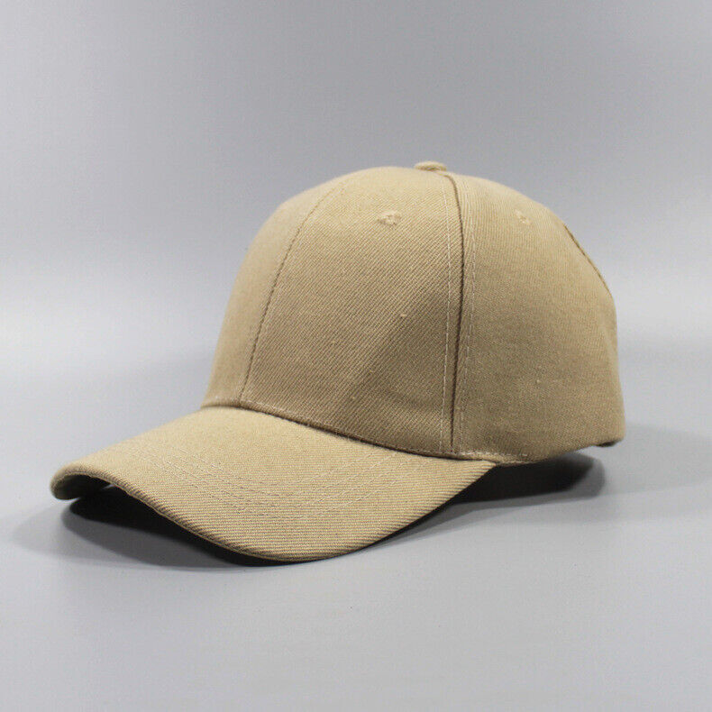 Cotton Baseball Cap Ball Dad Hat Adjustable Plain Solid Washed Men Washed