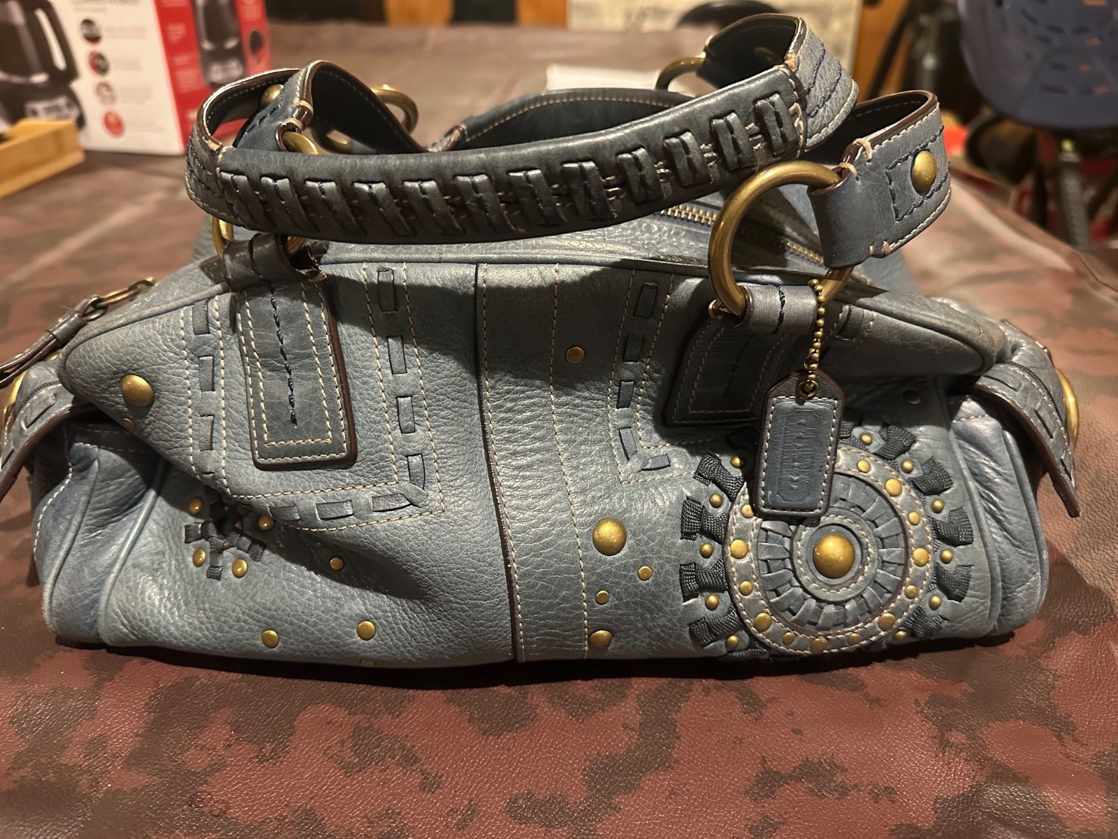Limited edition rare vintage Coach Mia Satchel from the 2006 Holiday Collection.