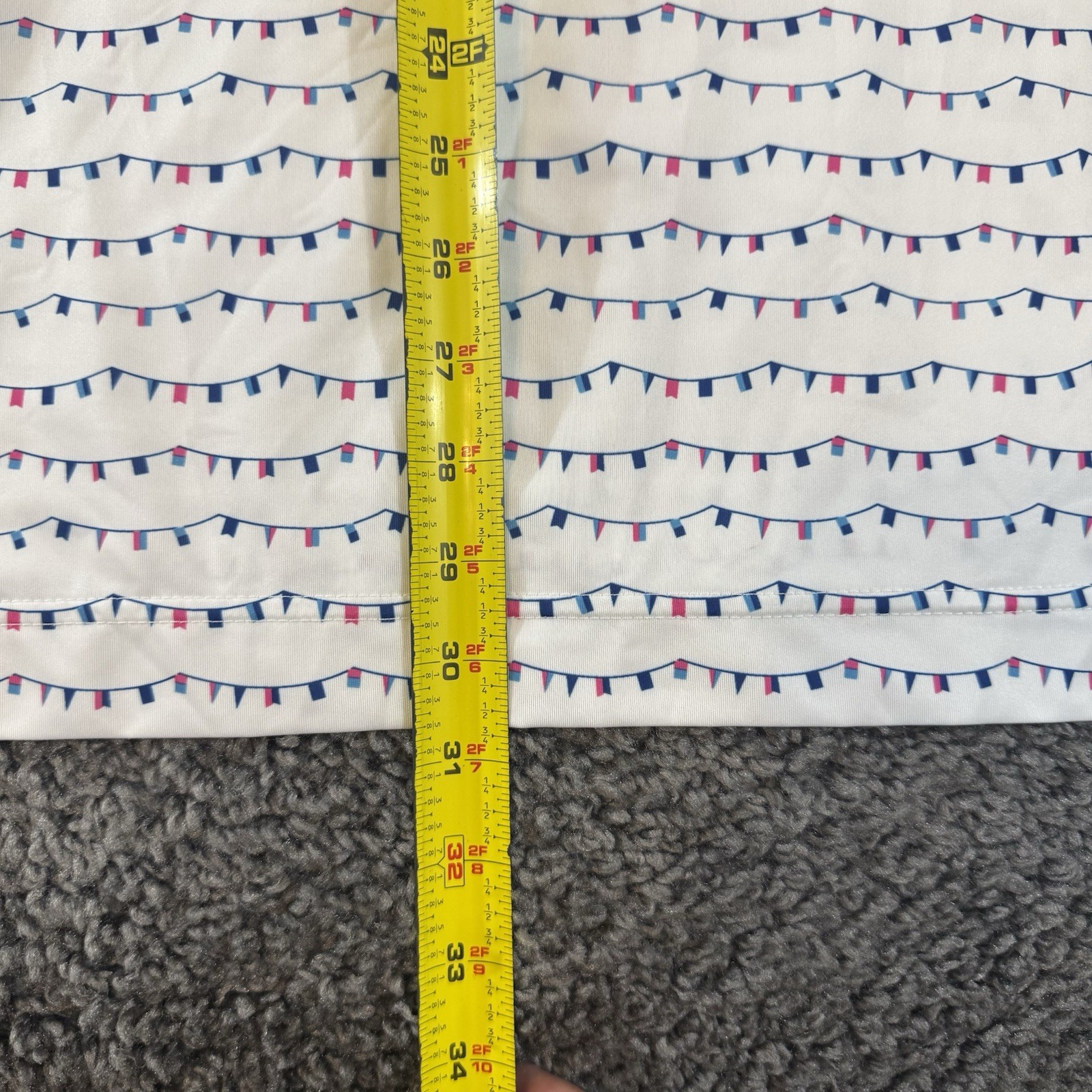 FootJoy Men’s White Flag Banner Print Lisle Golf Polo Men’s M Calvert Crossing