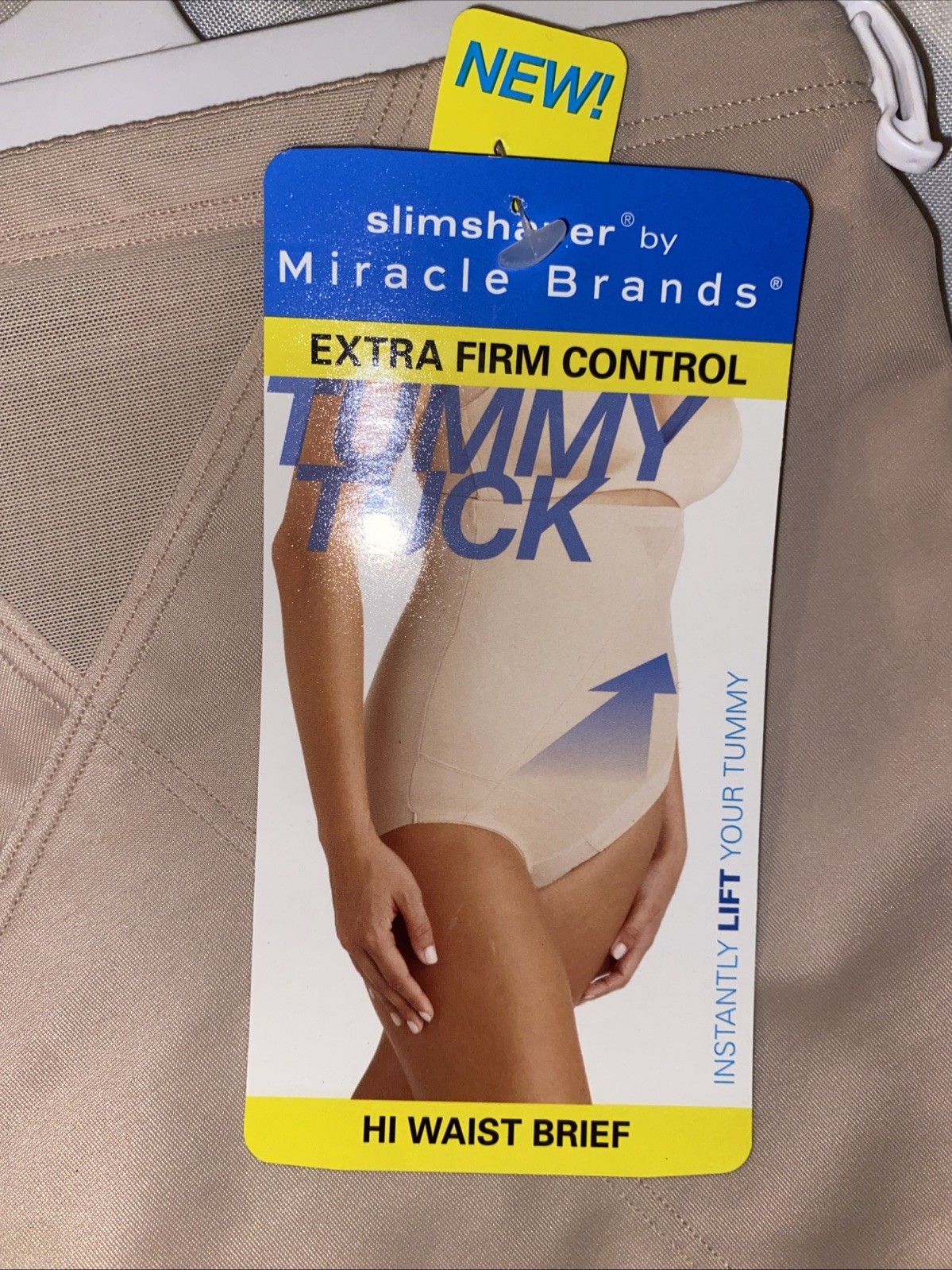 Slimshaper By Miracle Brands Hi Waist Brief Size XL Nude