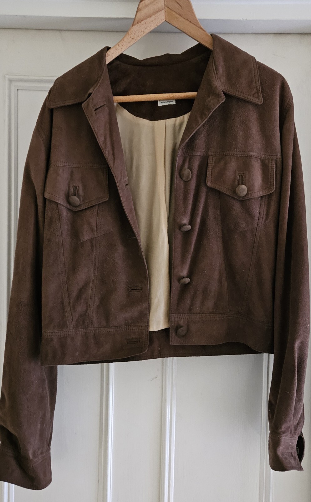 Soft Suede Cropped Jacket by Joseph – S