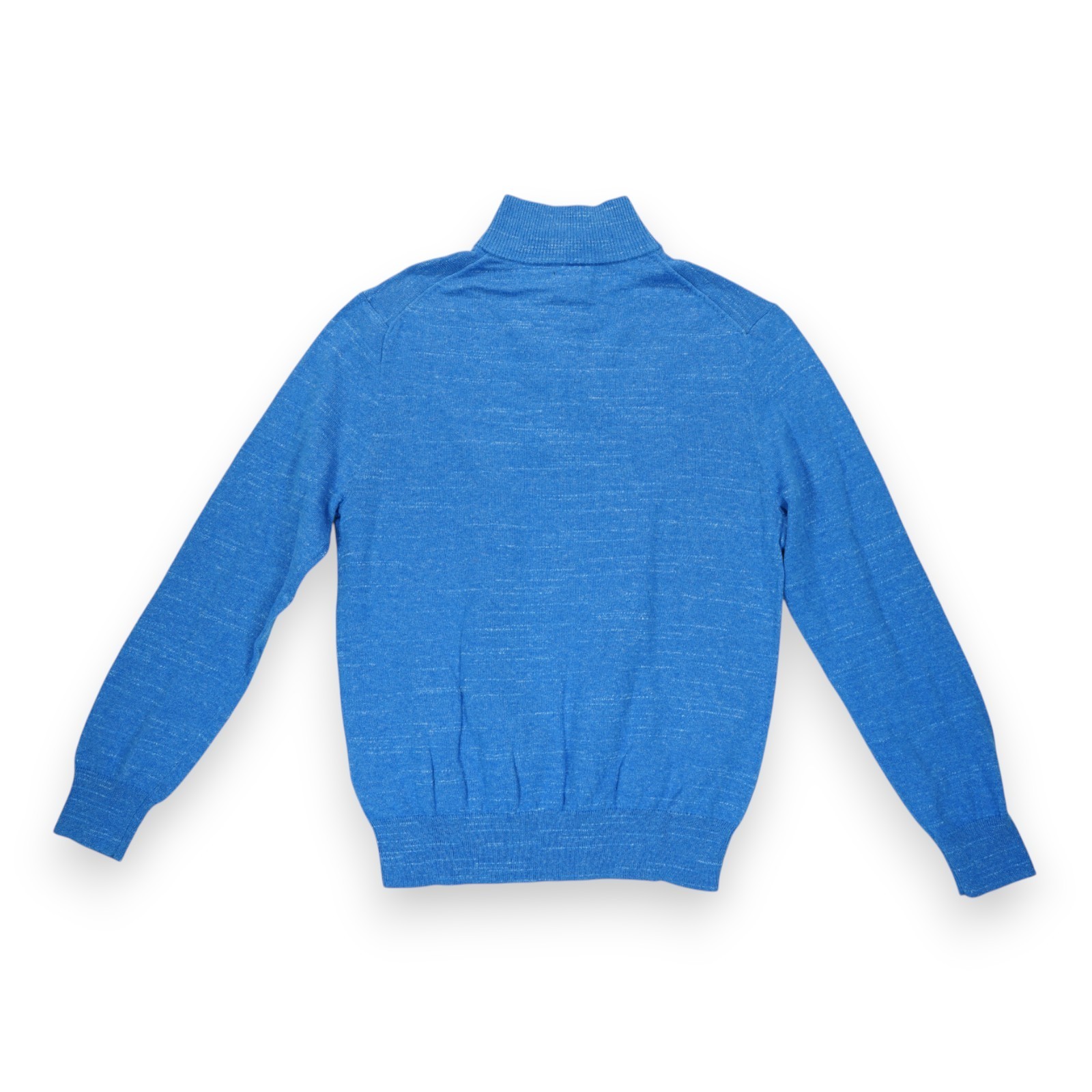 NWT J.Crew Ragland Half-Zip Sweater Men XL Blue Cotton Mock Neck Casual