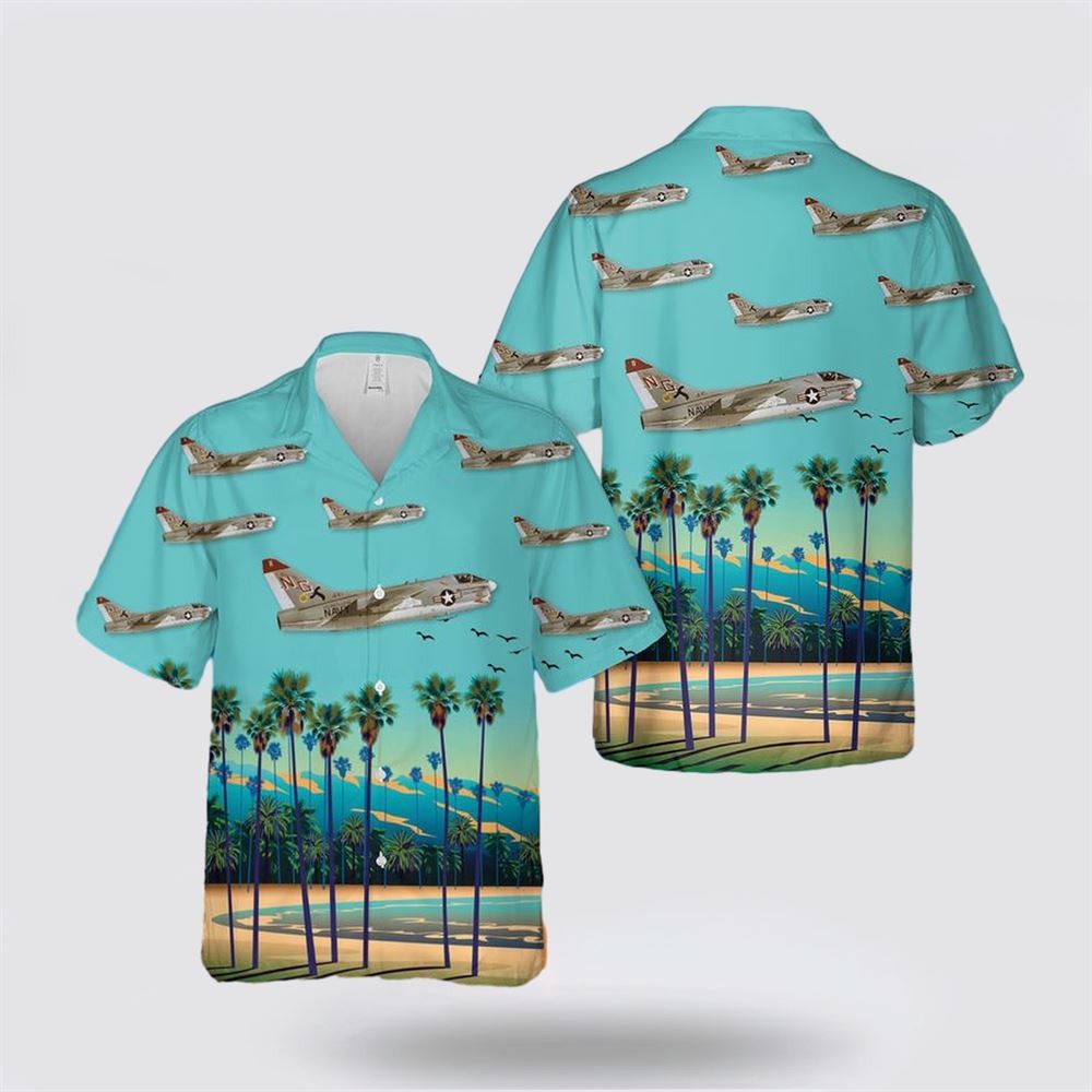 US Navy LTV A 7E Corsair II Of VA 147 Argonauts Hawaiian Shirt 8211 Gifts For Na