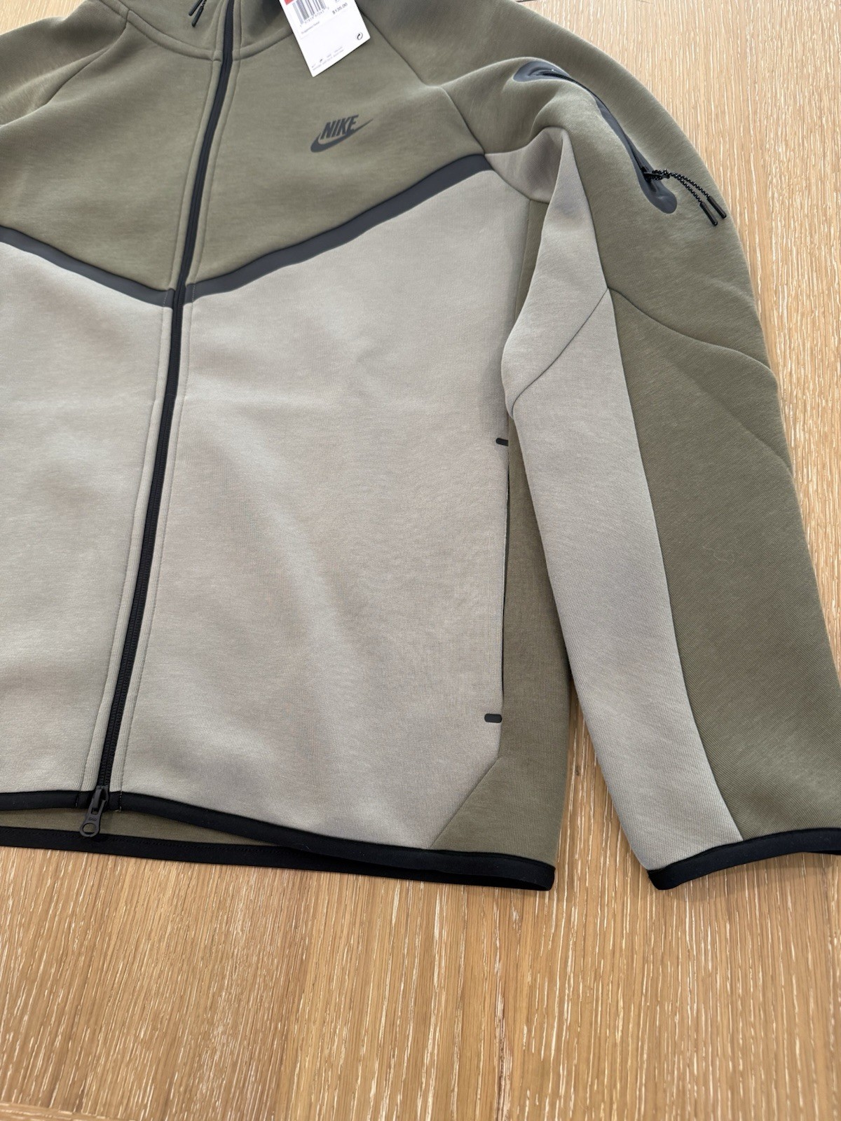 Nike Tech Fleece Windrunner Full Zip Vintage Green Olive Mens Size L HV0949-222