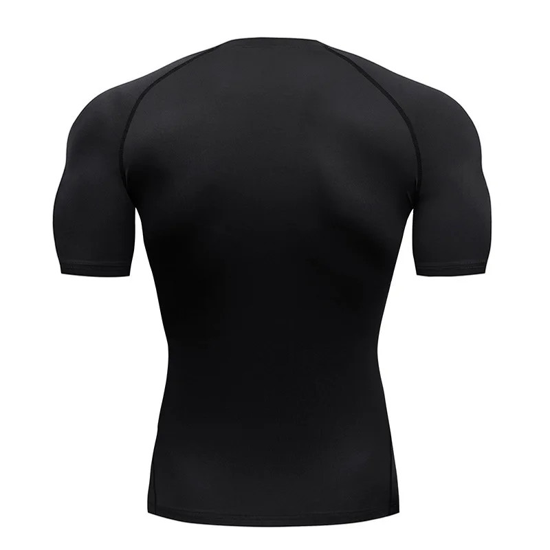 Bat Printed Men’S Tight T-Shirt Running Compression Compression T Shirt Gym Fitn