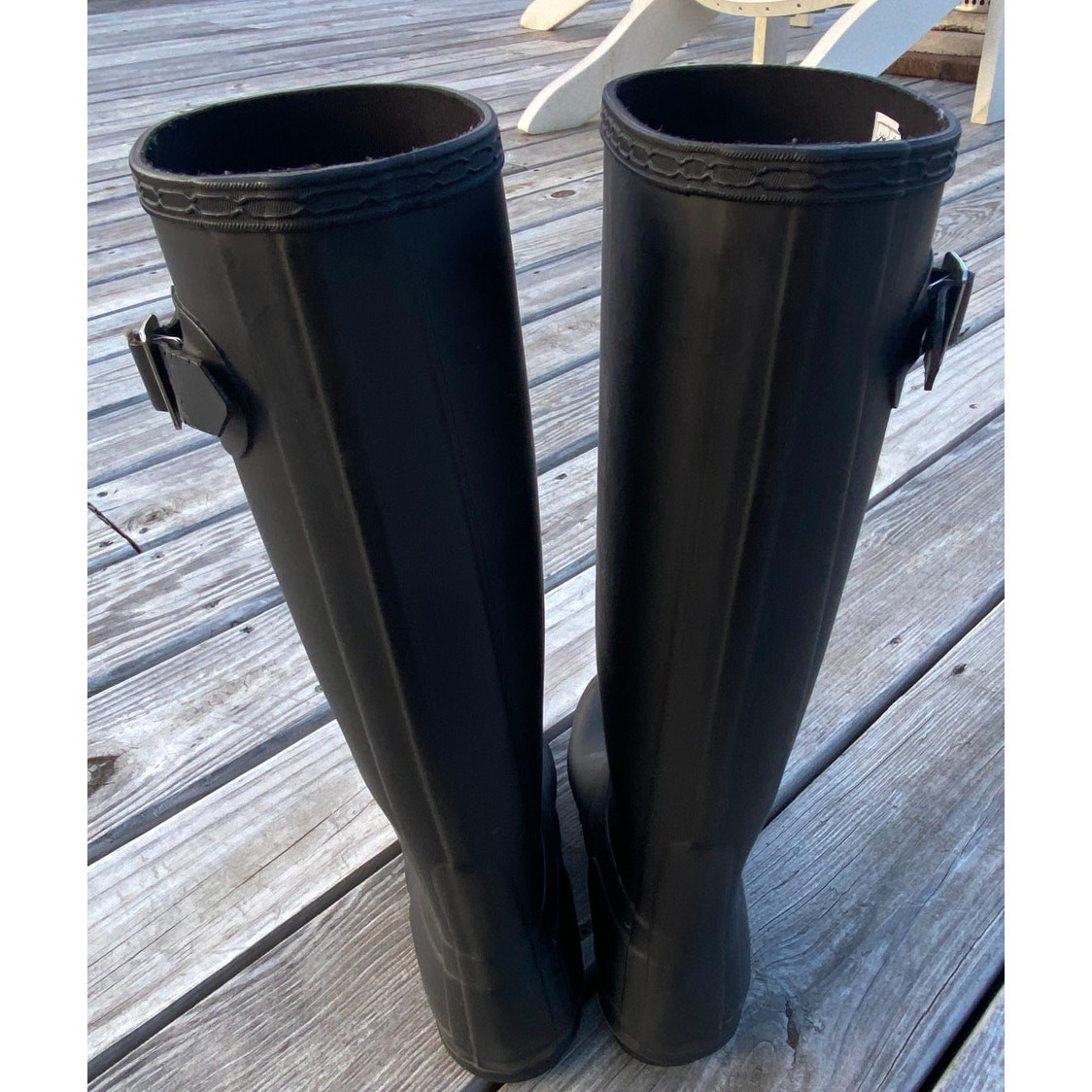 Hunter Boots Tall Rain Boots – Matte Black – Size 6