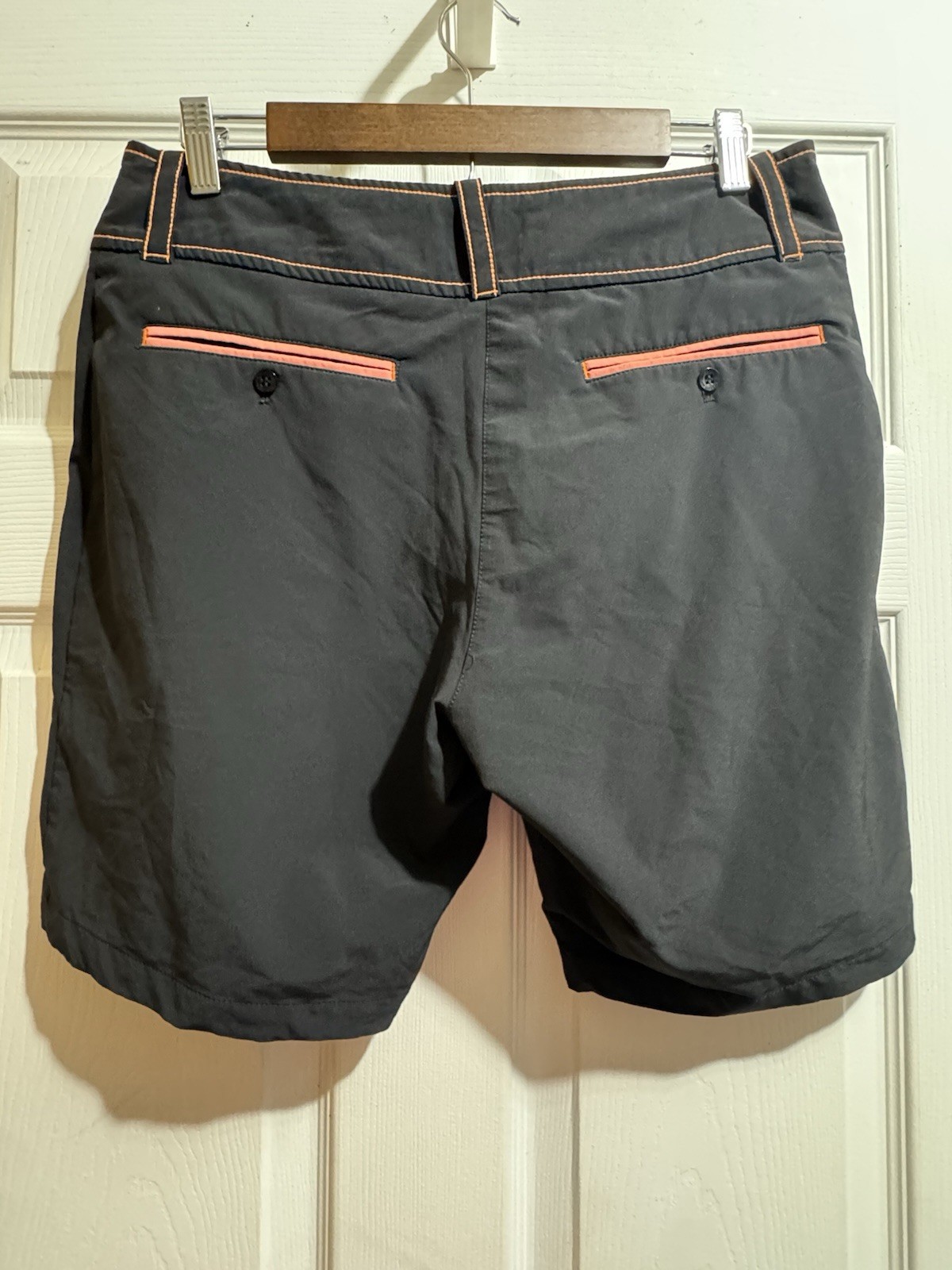Antigua Womens Bermuda Shorts Black Size 10 Solid Regular Fit