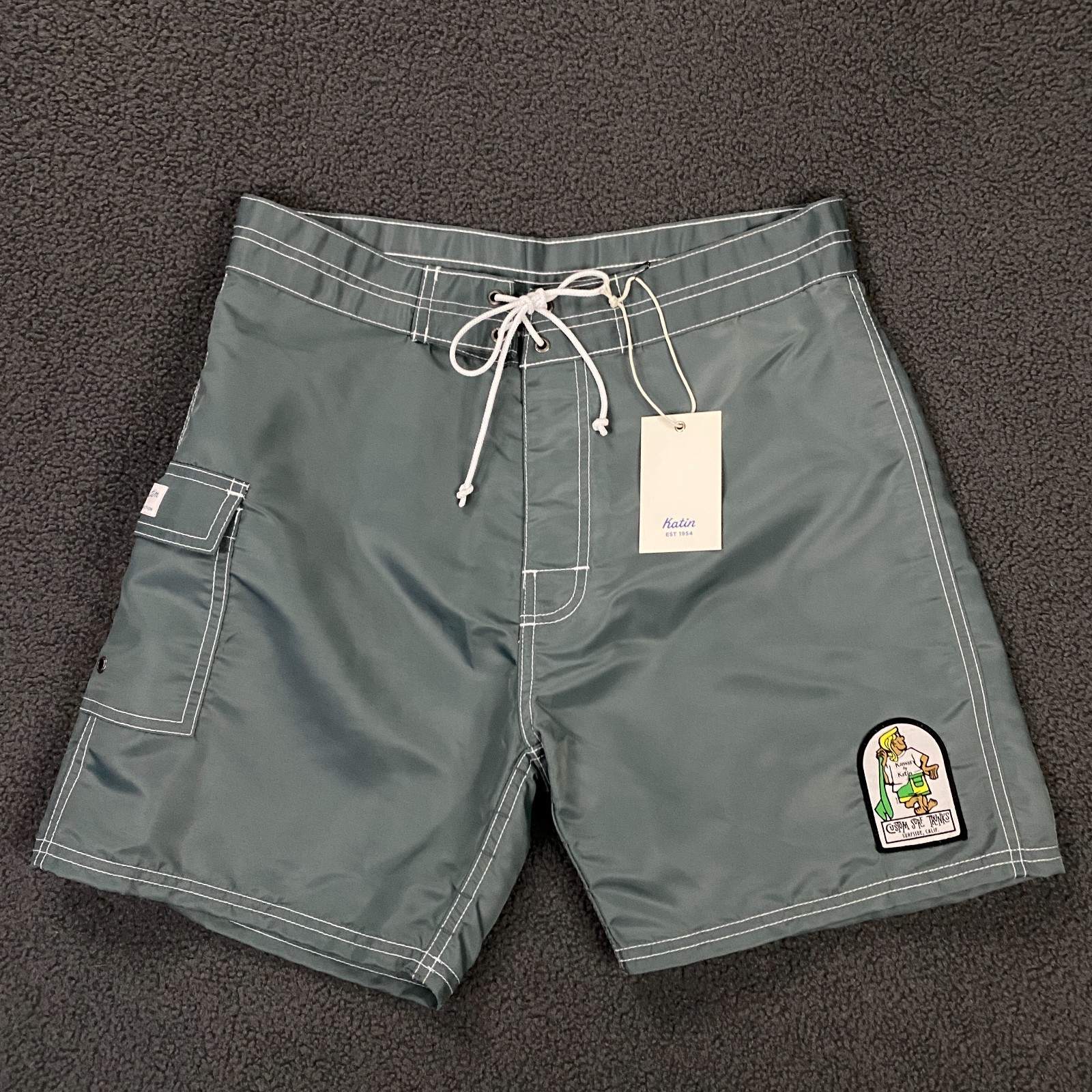 Kanvas by Katin Waterman Trunk Mens 30 Blue Swim Board Heritage Collection