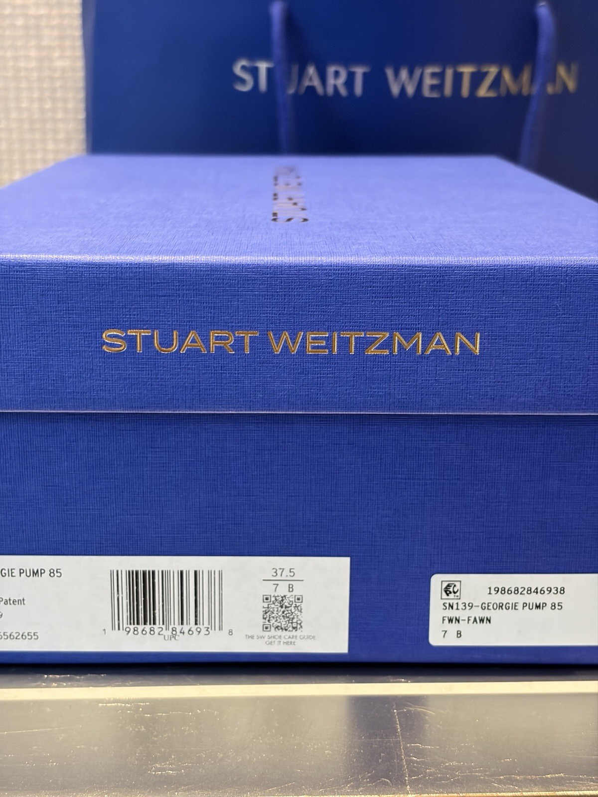 Stuart Weitzman Georgie Pumps 85 In Fawn Size 7 Worn Once With Box And Bag