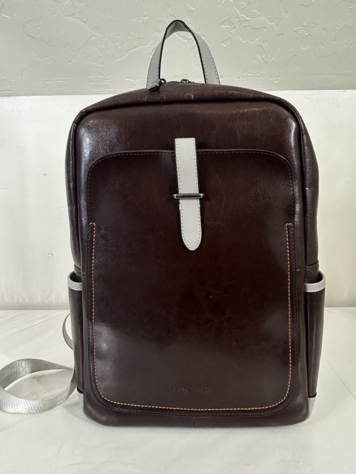 BOSTANTEN Leather Laptop Backpack 15.6 inch Computer Bag – C1