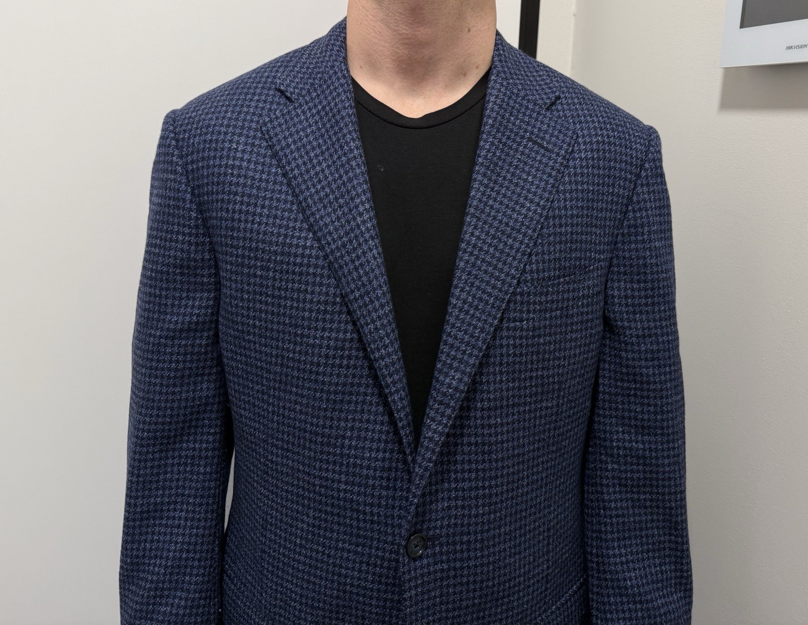 DDP Corneliani Mens Blazer Sport Coat Checked Wool size IT-52R/US-42R