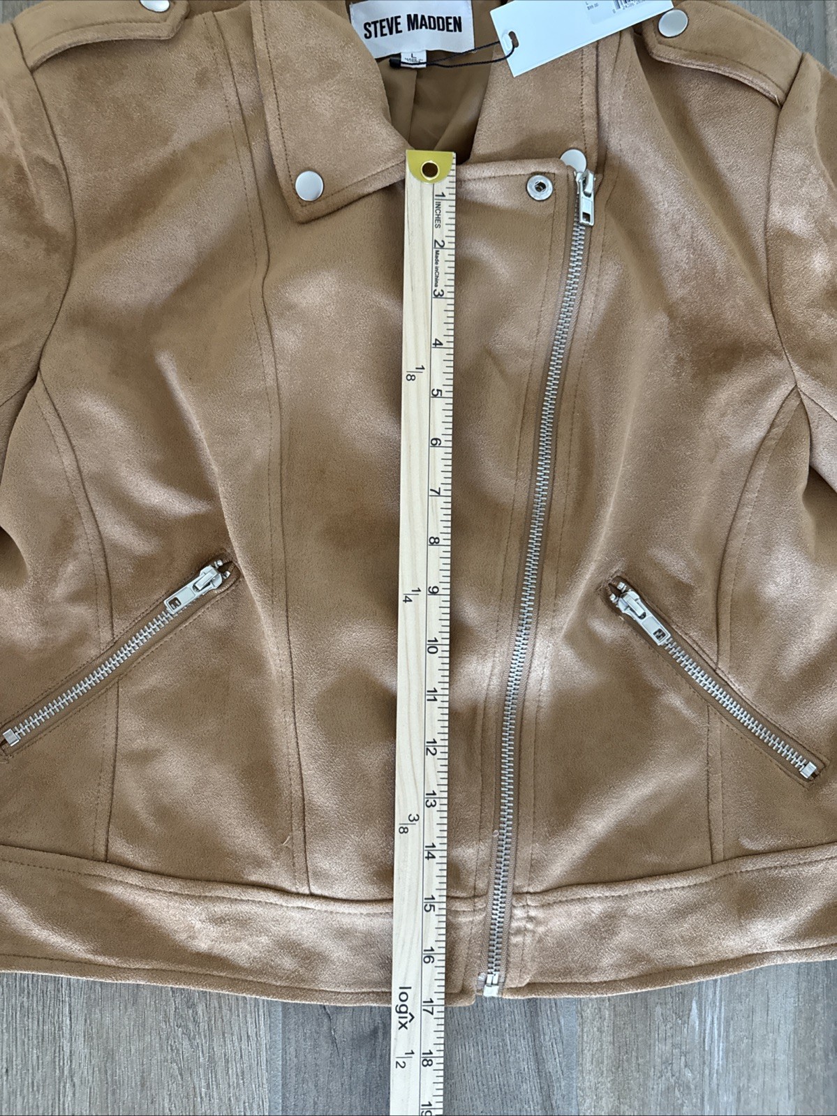 Steve Madden Electra Jacket Camel Size L – BN102882 MSRP $99