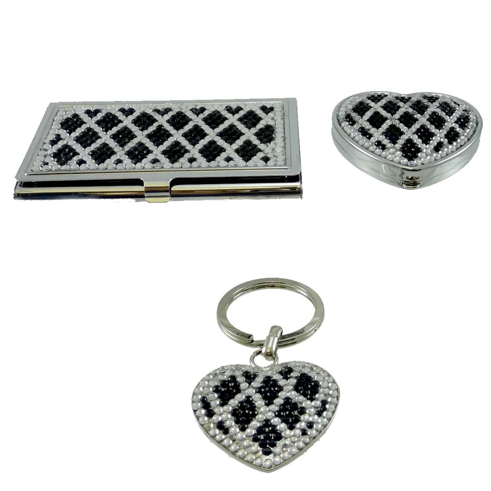 0.25In Diamond Gift Set, Mixed Media, Crystals Black Clear 1170