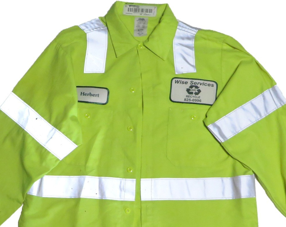 Used Work Shirts High Visibility Hi-Vis Reflective Safety Uniform Towing