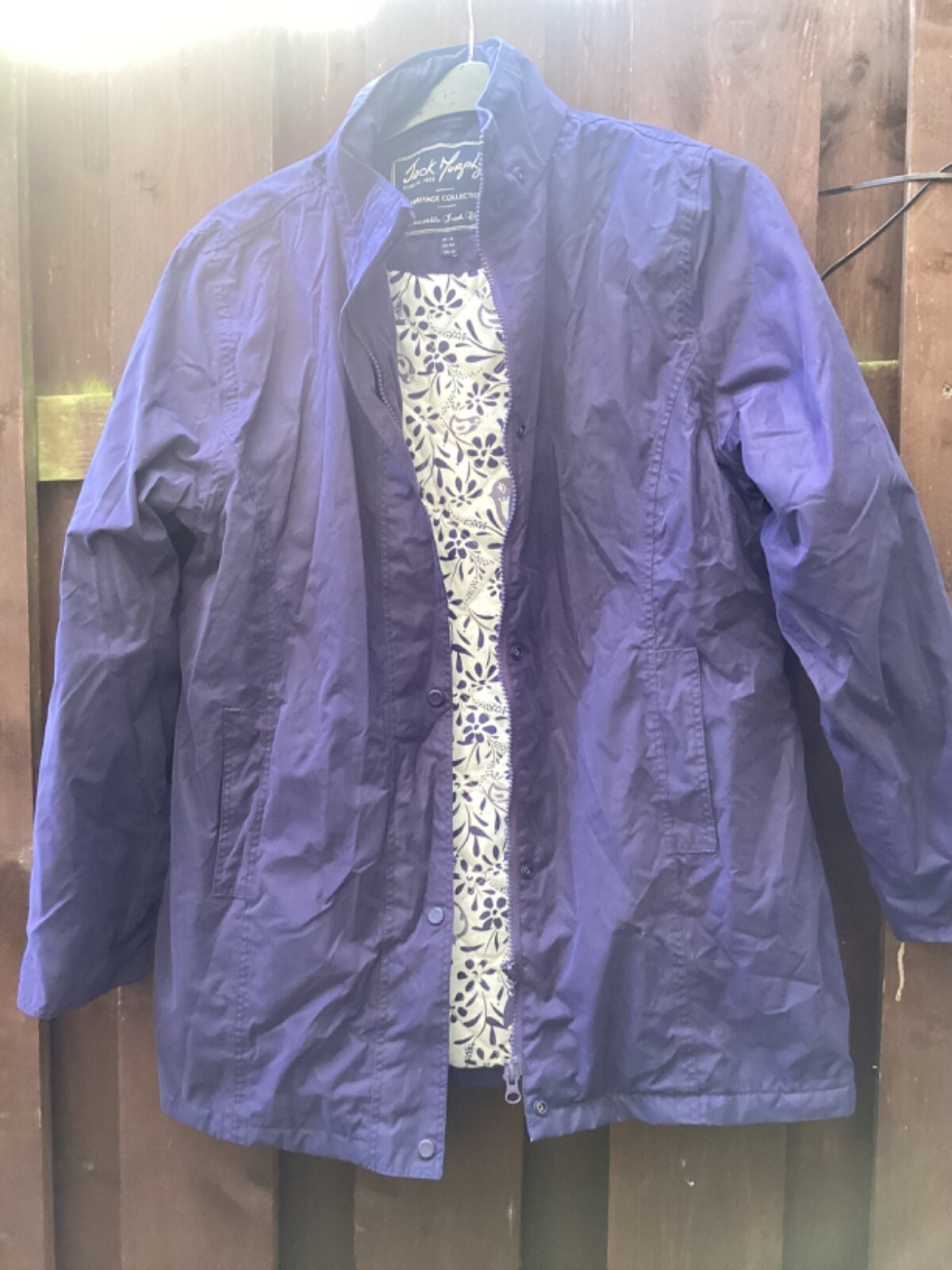 JACK MURPHY Heritage Collection Lightweight Jacket. Blue Size 16. VGC