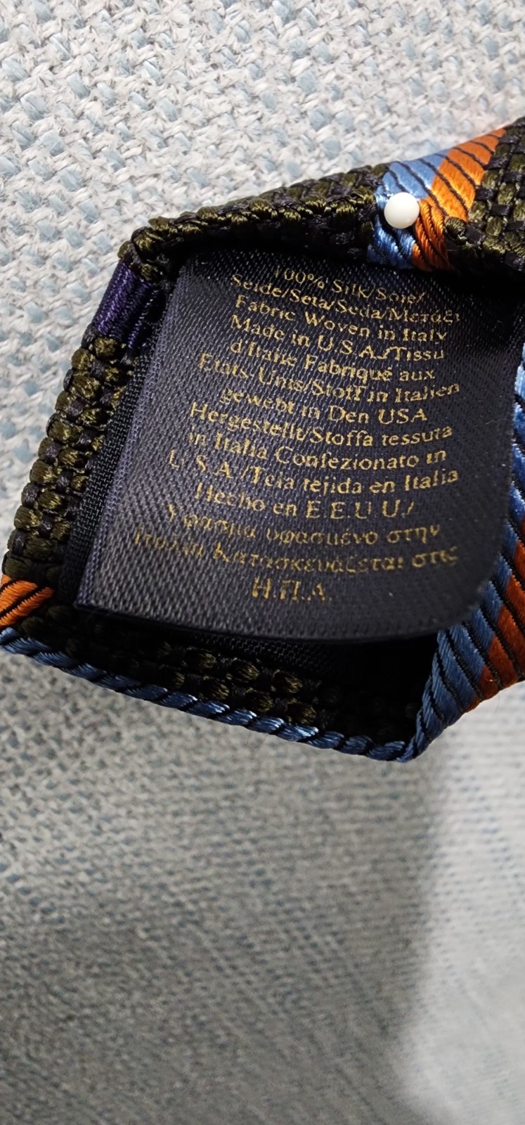NWOT Brooks Brothers Maker Merchant grenadine Striped silk tie 3.25″ Made In USA