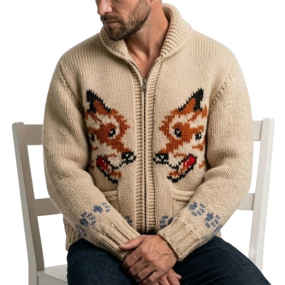 Ryan Gosling Wolf Cardigan Project Hail Mary Ryland Grace Knitted Sweater