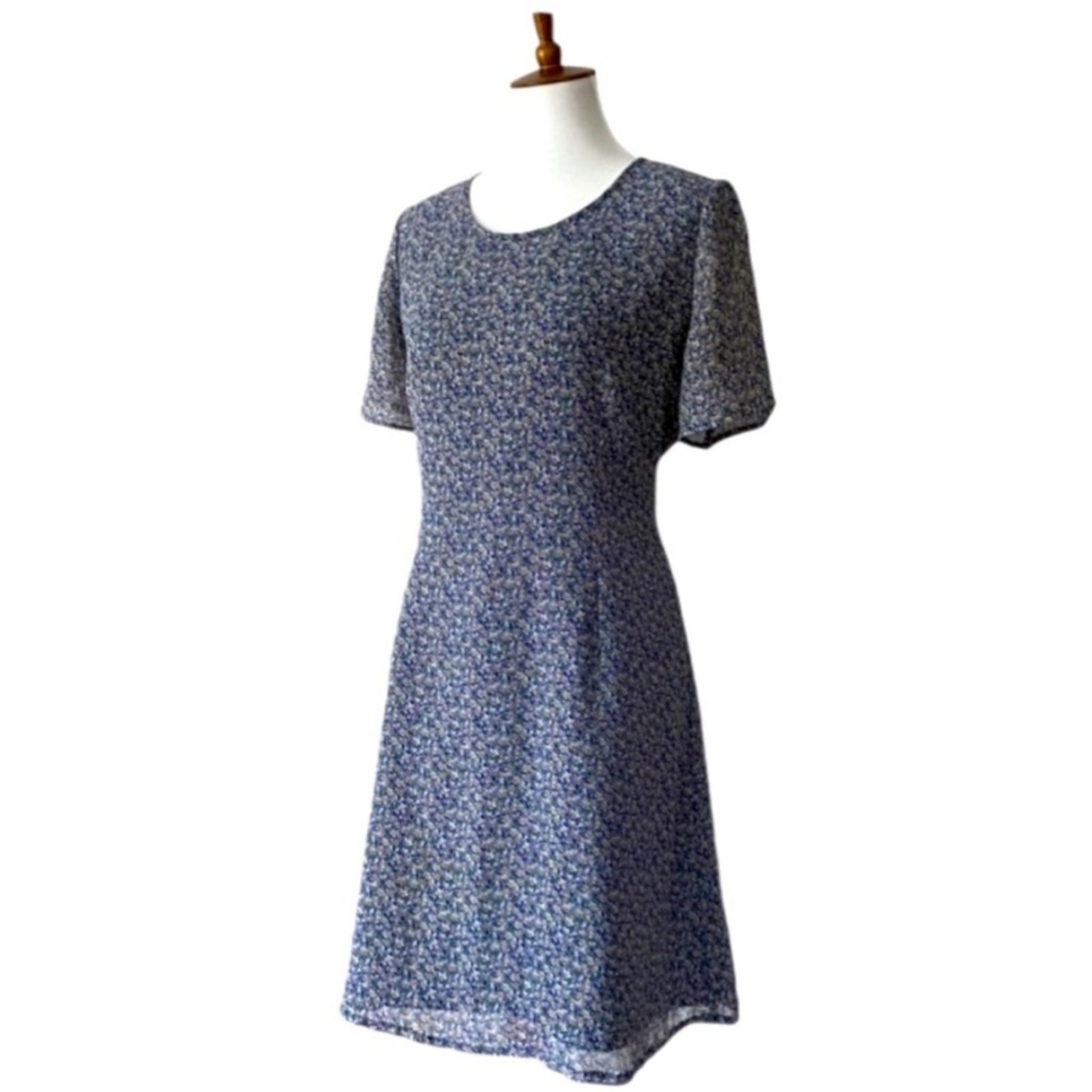 Laura Ashley 10 Vintage Dress Large 90s Grunge Sheer Y2K Summer Cottage Fall