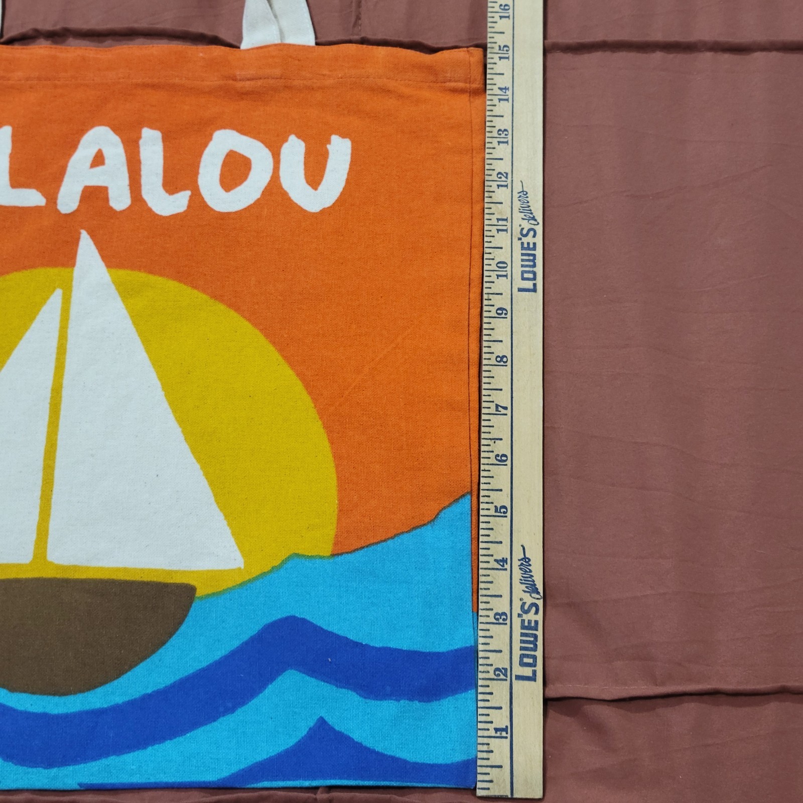 Kalalou Sail Boat Tote Bag