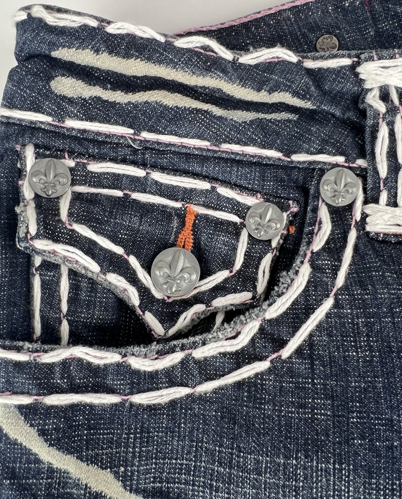 Laguna Beach Women’s Jeans Size 30 Blue Denim 33X32 Mid Rise Super Thick Stitch