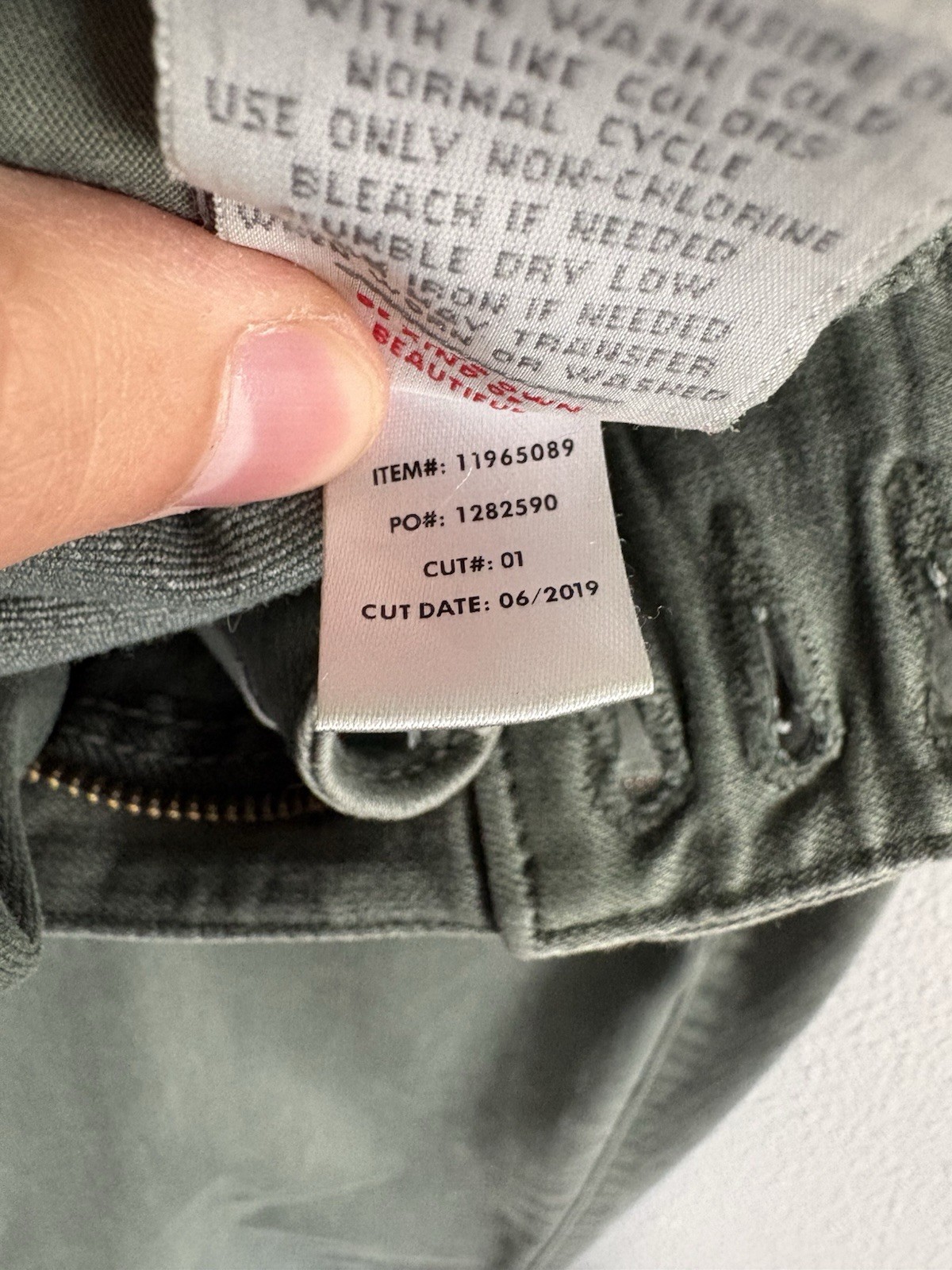 Torrid First at Fit Multi Zip High Rise Skinny Jeggings Olive Green 12R