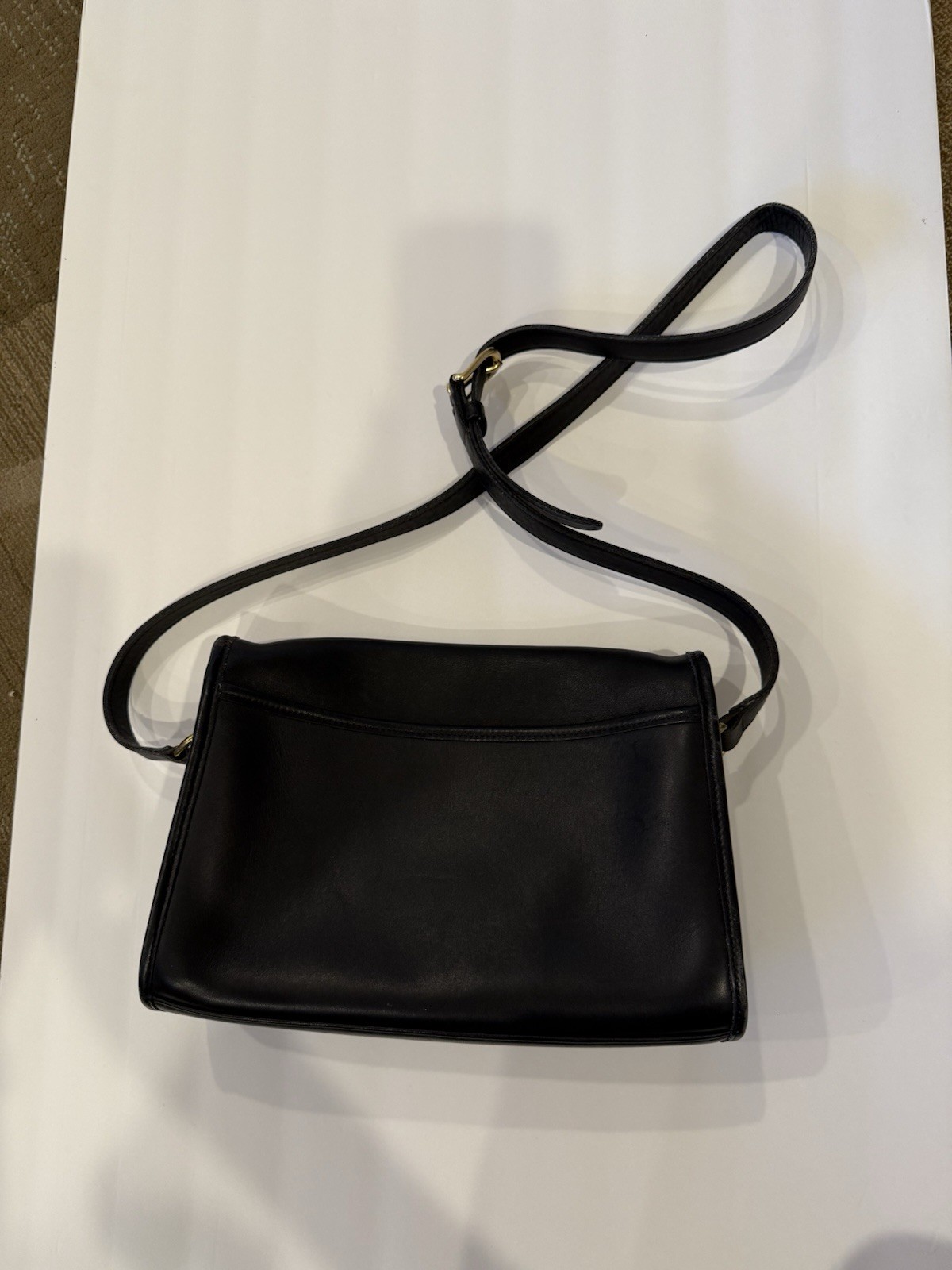 Vintage Coach Black Leather