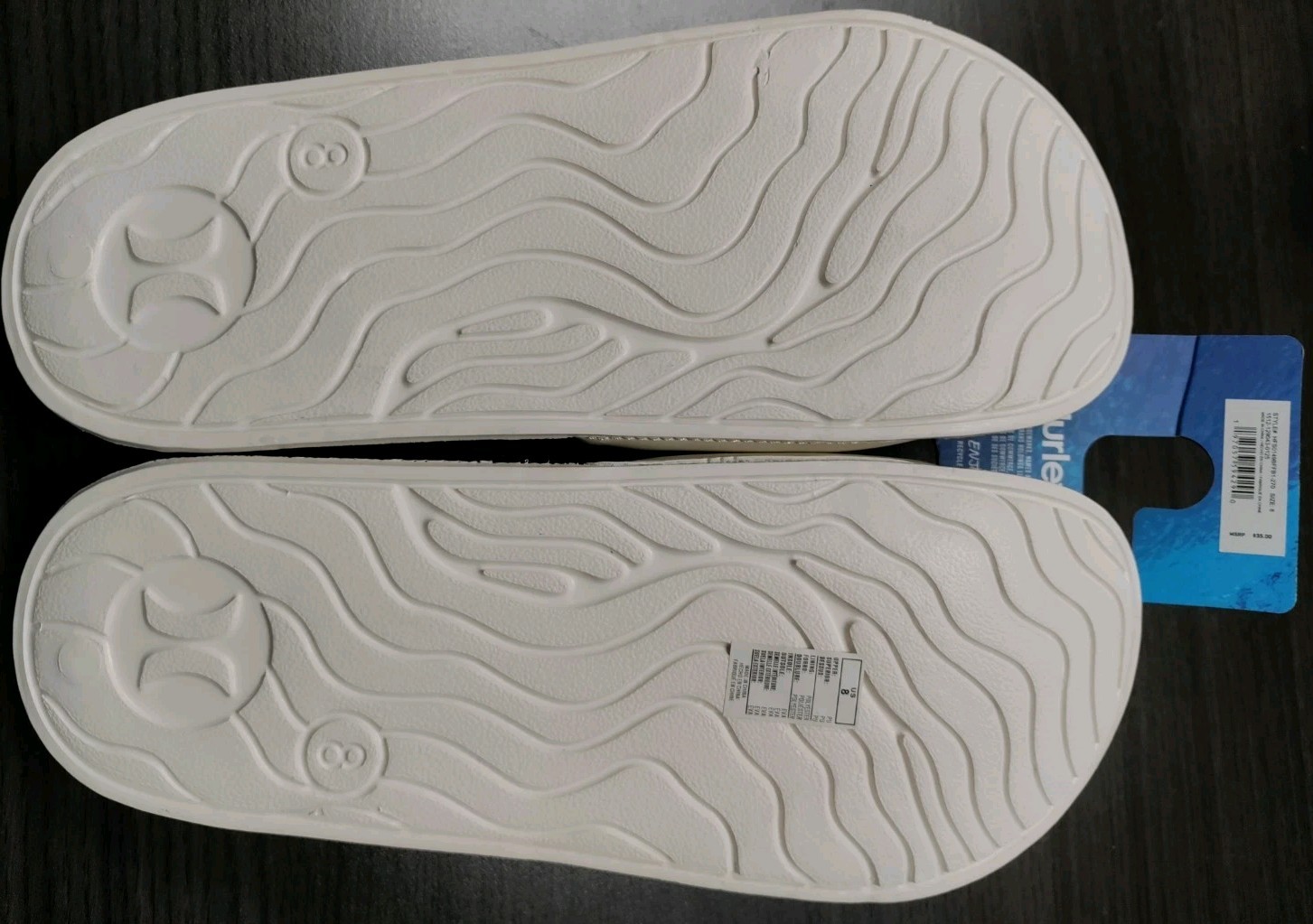 HURLEY MEN’S SANDALS TEXTURED OUTSOLE NON-SLIP GRIP ” IT DOESN’T COME IN A BOX”