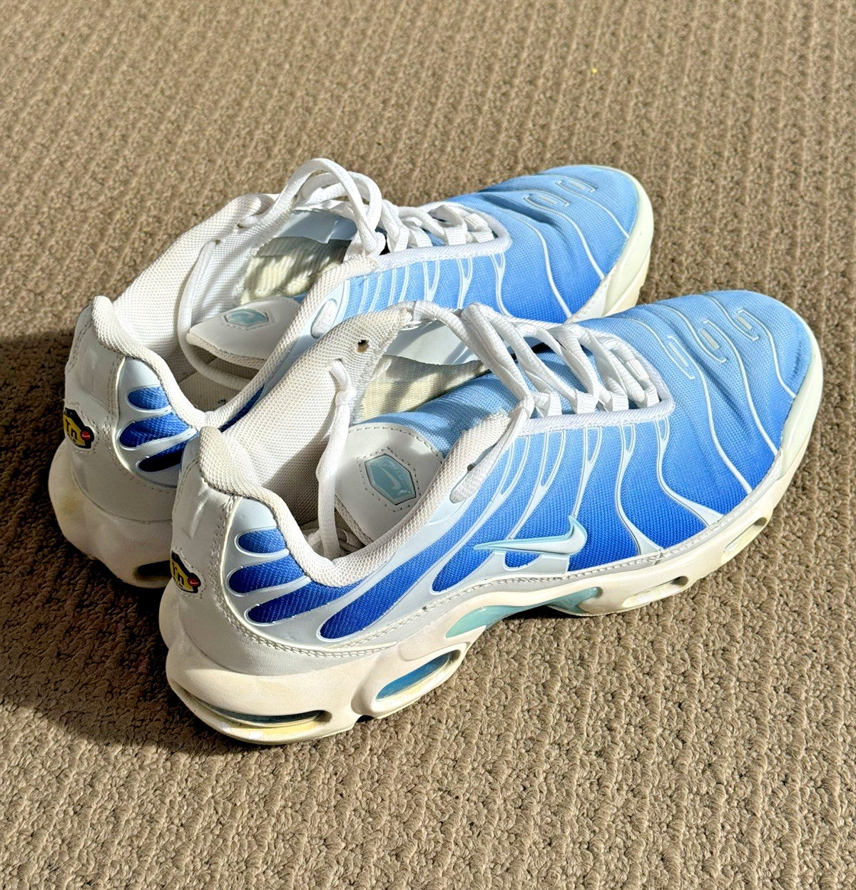 Nike Air Max Plus TN Battle Blue Sky Blue Mens Size 9.5 UK8.5 (852630-411)