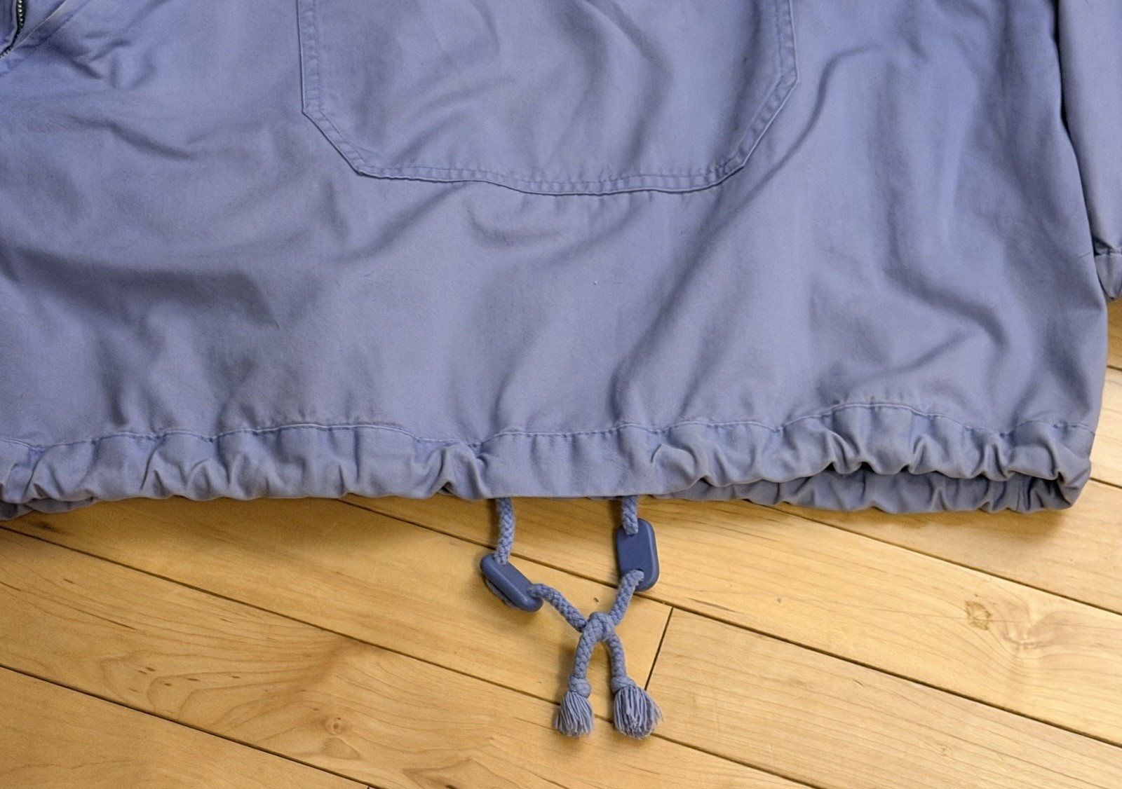 GAP Vintage ’90s Light Purple Hooded COTTON Anorak Popover Jacket Size S Pockets