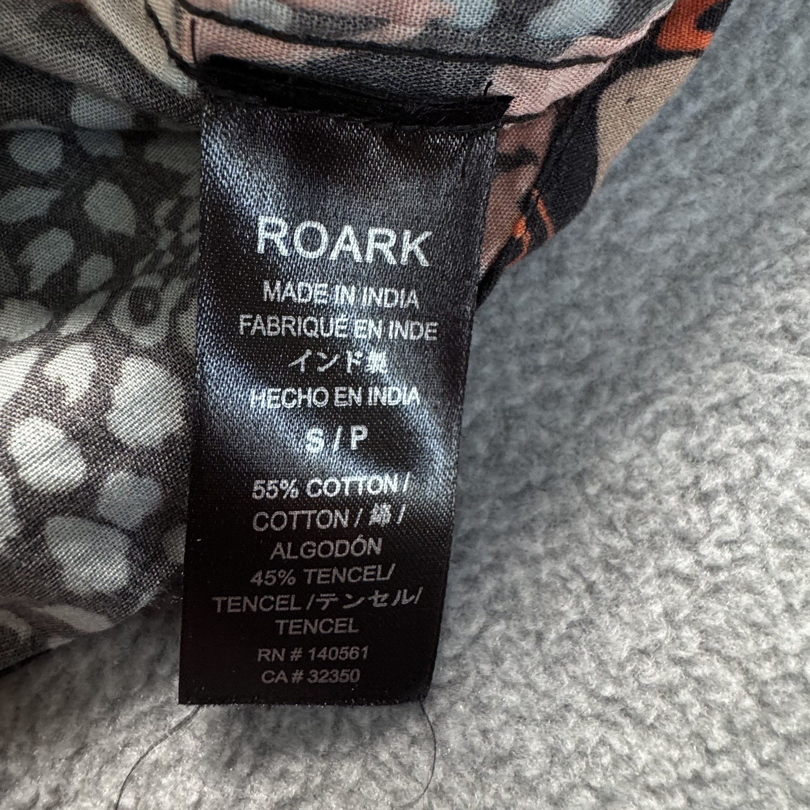 Roark Men’s Shirt Small Tropical Floral Classic Short Sleeve Button Up Outdoors