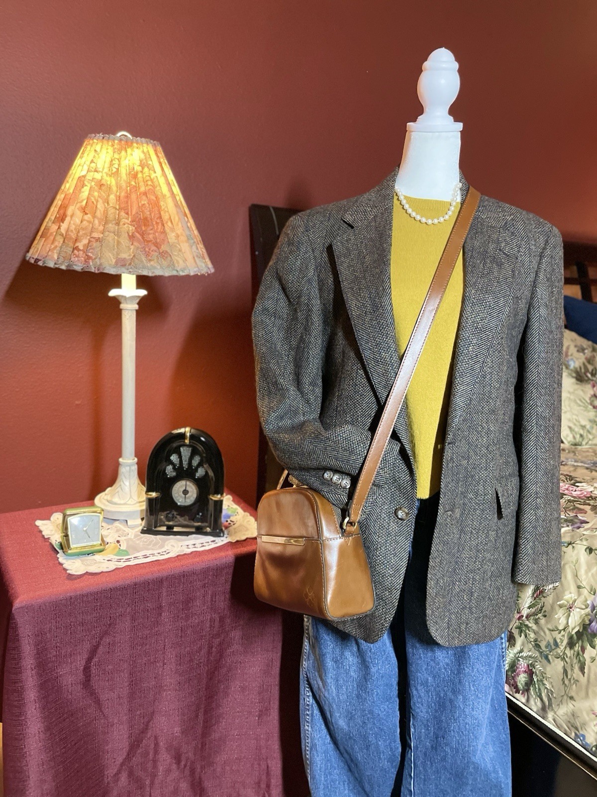 Vintage Cambridge Classics Men’sTweed BlazerJacket SzL UNISEX 70’s 80’s Academic