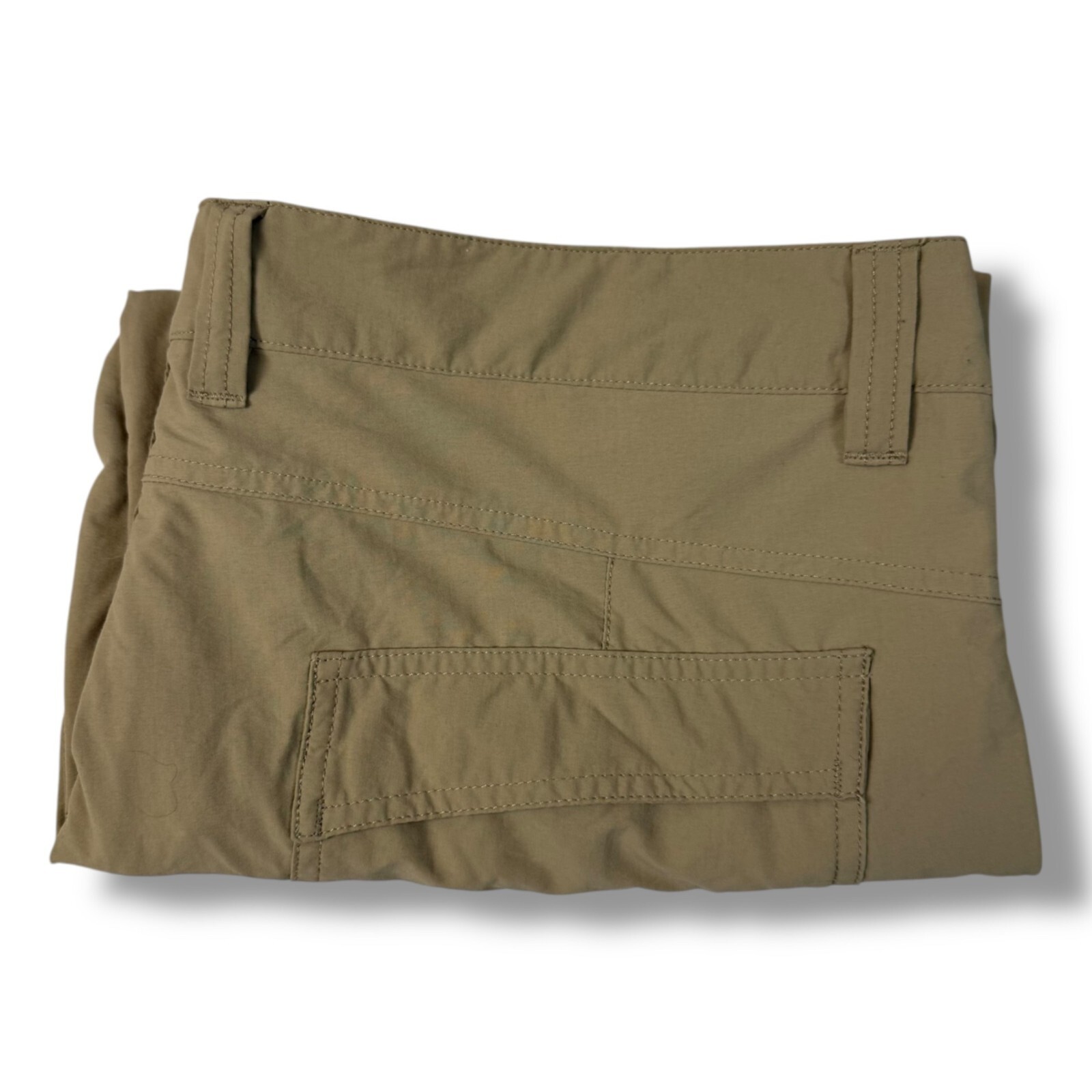 Patagonia MOC Hybird Cargo Board Shorts Mens Sz 38 Tan Quick Dry 4 Way Stretch