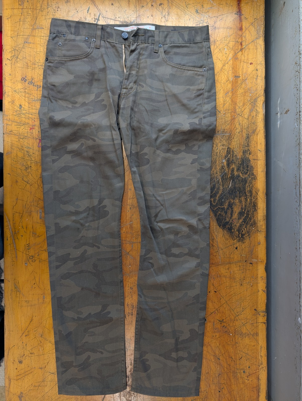 Williamsburg Garment Co Grand St 35 Camo Pants USA Made Slim Fit 34×32