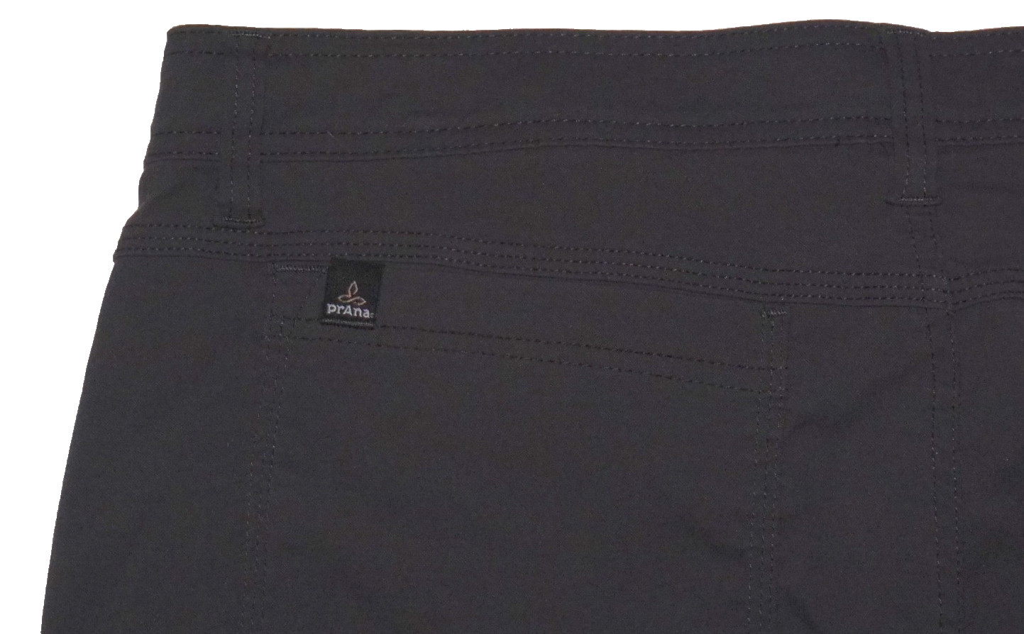 Prana Mens ZION Pants Iron Grey Stretch Convertible Roll-Up Size 36 x 32 A+