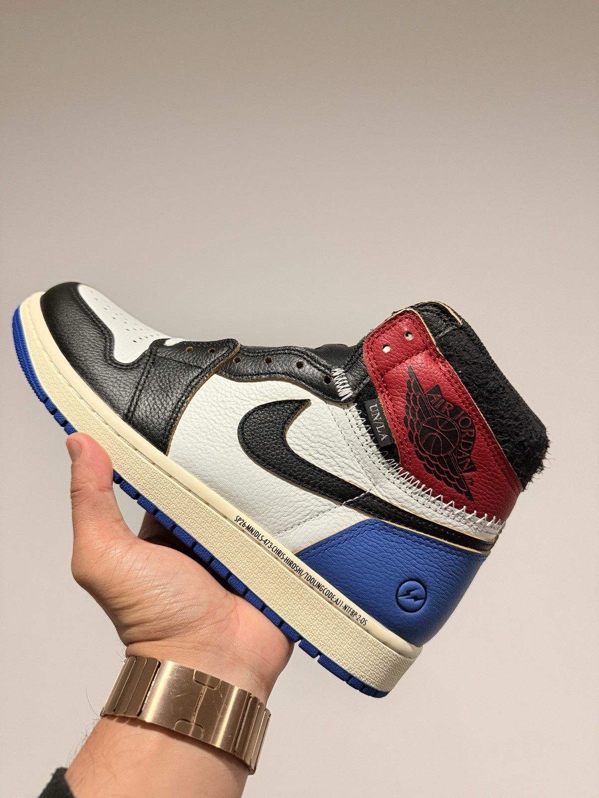 Air Jordan 1 High OG Union x Fragment Mens Size 9.5