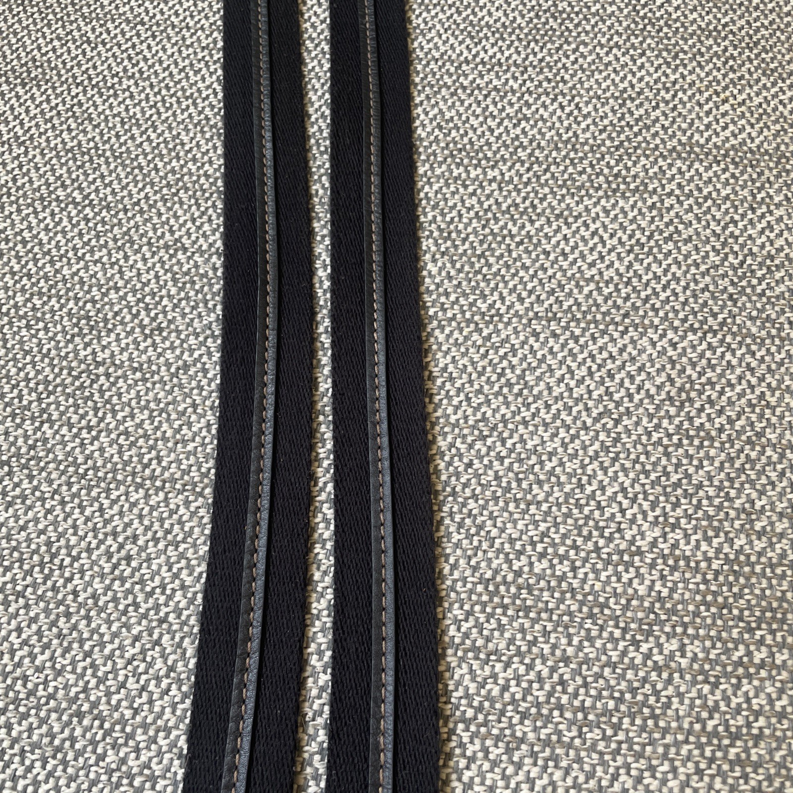 FOSSIL Brown Canvas Silver Tone Replacement Handles 20.75”