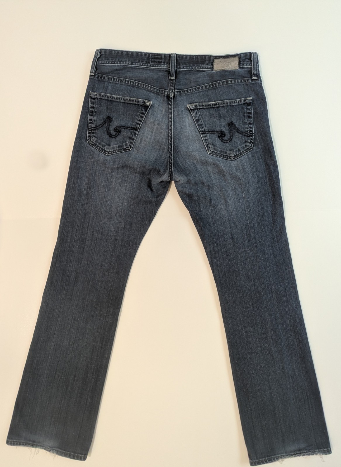 AG Adriano Goldschmied Men’s Slim Straight Medium Wash Blue Denim Jeans