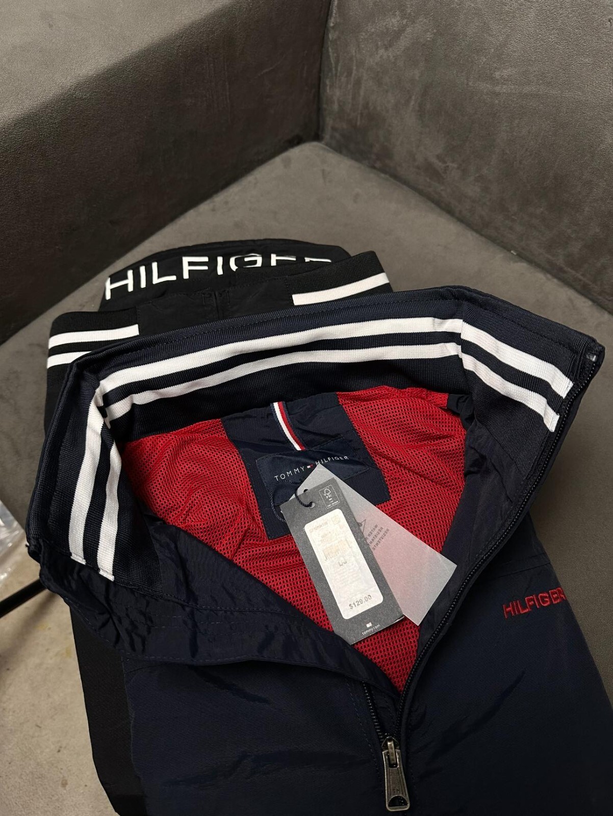 Tommy Hilfiger Men’s Water-Resistant Regatta Bomber Jacket