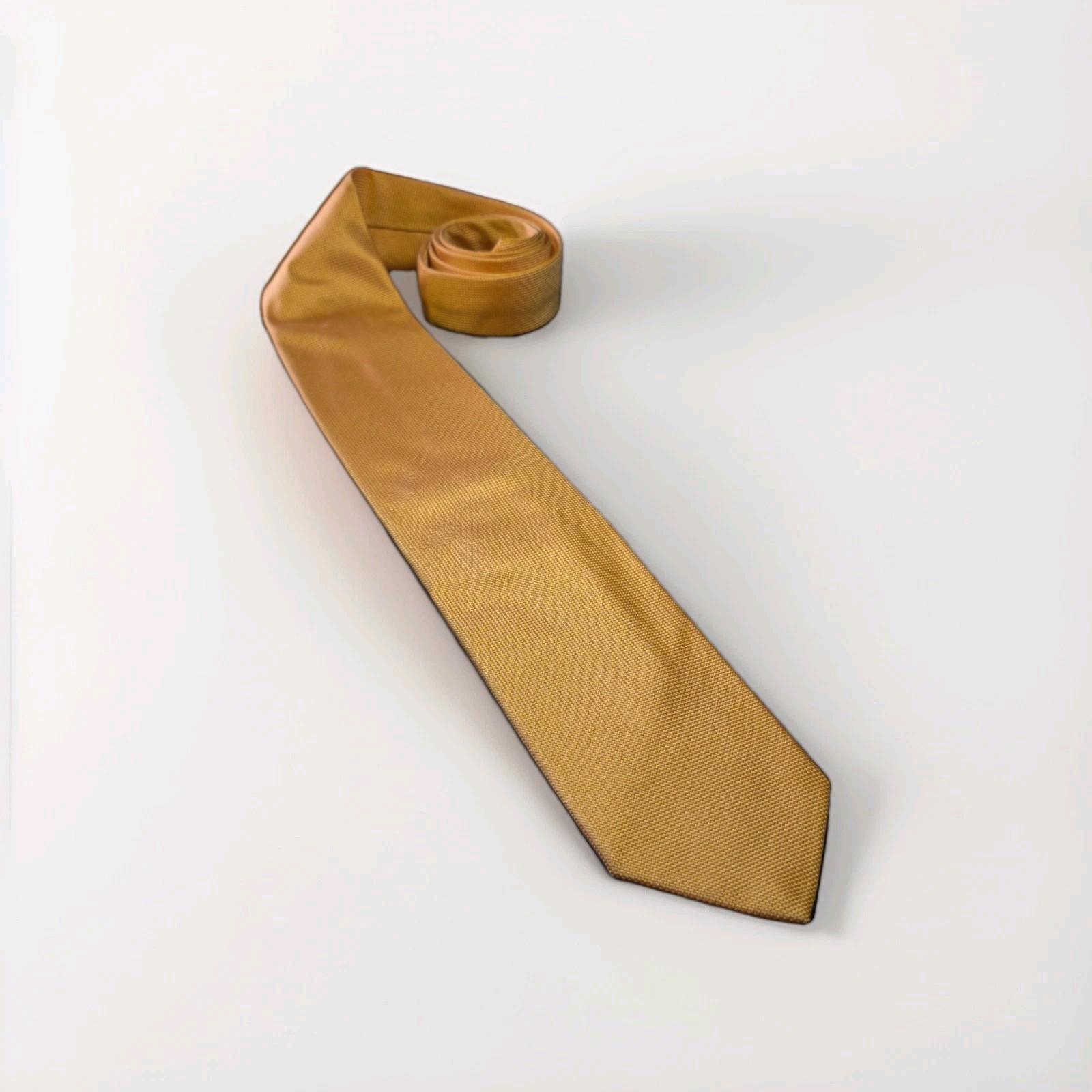 Les Copains – Yellow Solid Color Silk Tie Made in Italy