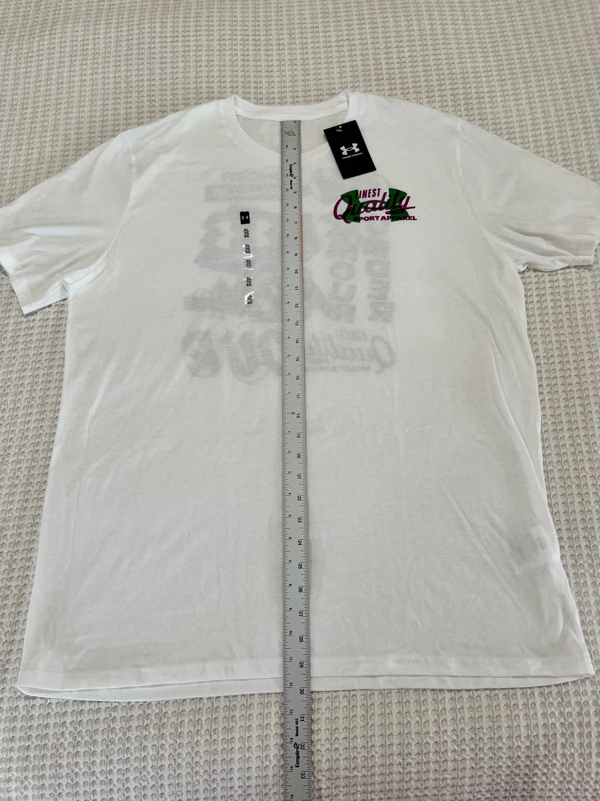 Under Armour Men’s Extra Large XL Vintage Type T-Shirt White Loose NWT