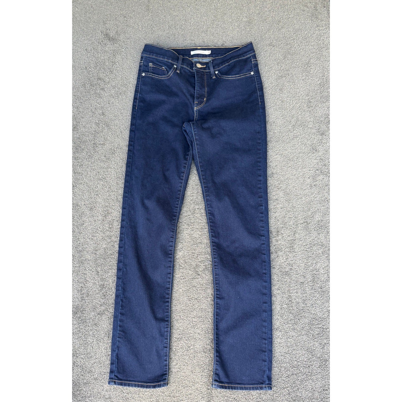 Levis 312 Shaping Slim Jeans Womens 28 Dark Wash Indigo Denim Mid Rise 312-1579