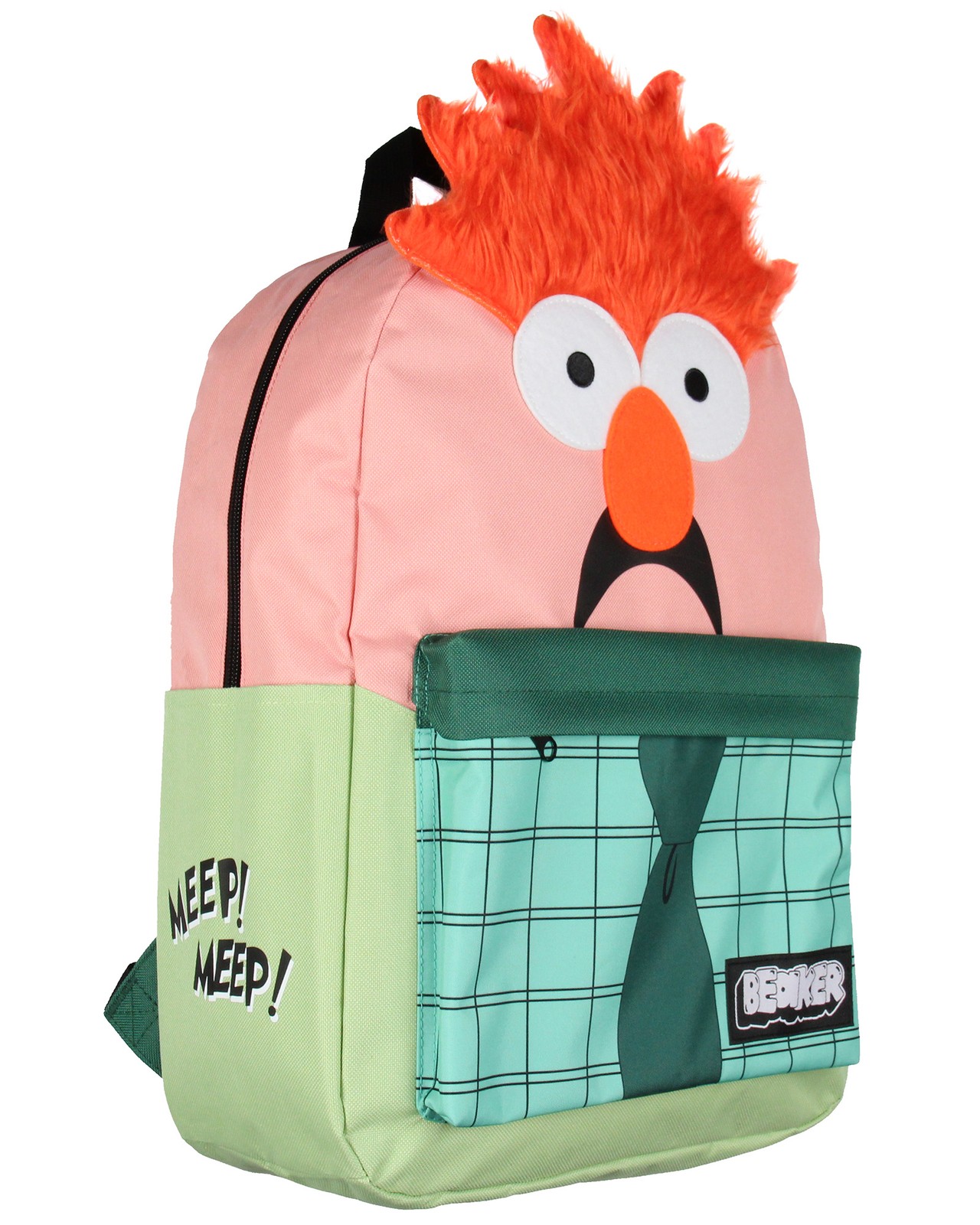 The Muppets Beaker 3D Character 17″ Backpack Laptop Travel Bag Adjustable Straps