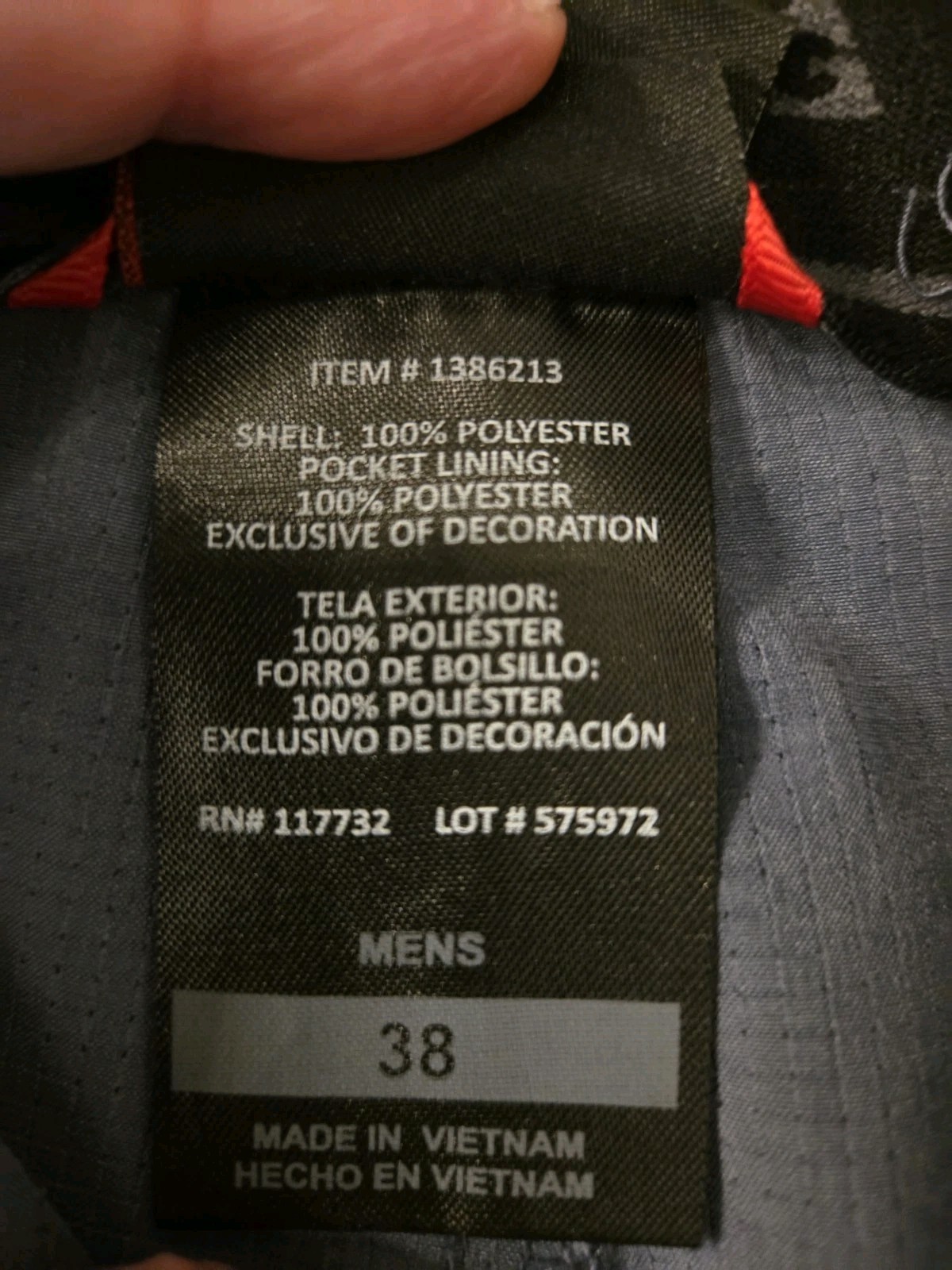 Gerry Men’s Gray/BluePolyester Ripstop Chino Shorts 38 Solid [1112]