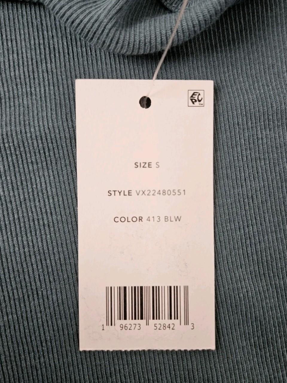 New Vince Scoop Neck Ribbed Tank Top Blue Waltz Women’s Size Small $68