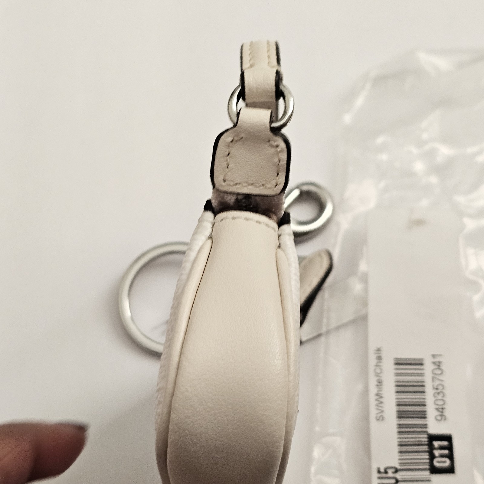 Coach ~ Mini Nolita Bag Charm In Signature Canvas White/Chalk CX067 NWT
