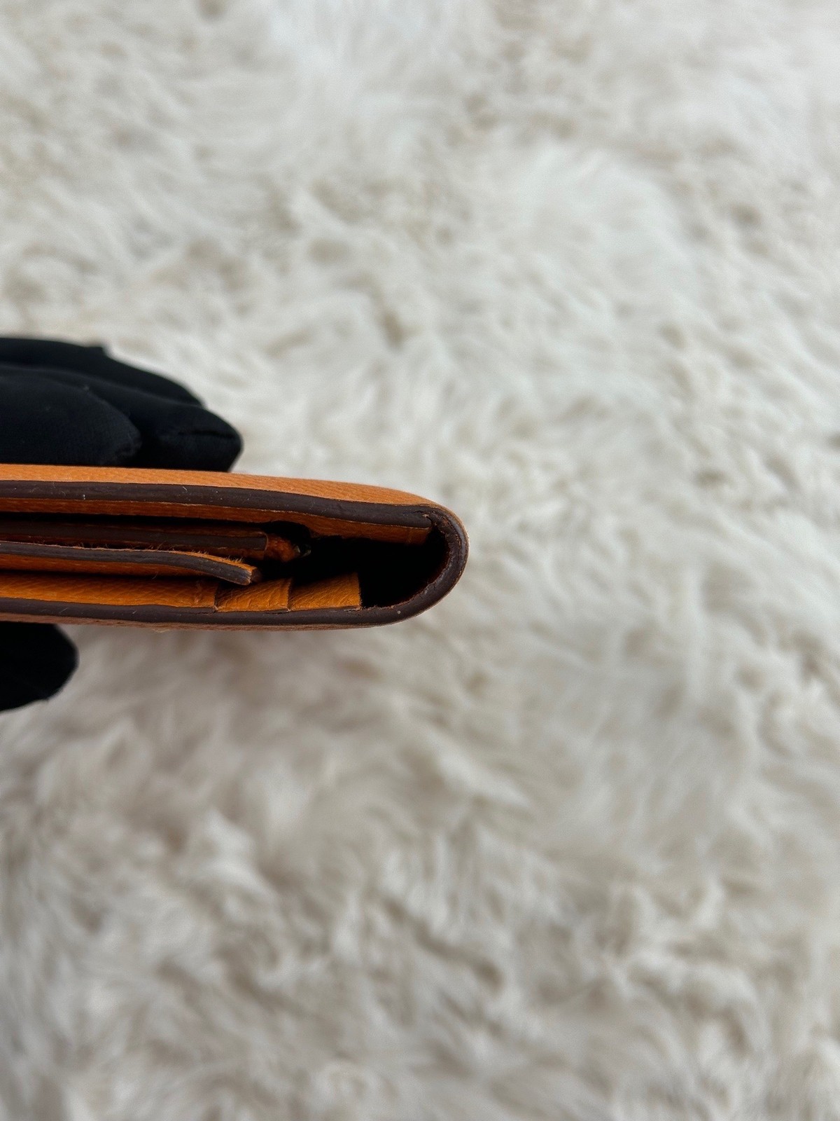 Hermes Pre-Owned Authentic Long Wallet Length 17 cm, width 1 cm, height 9 cm