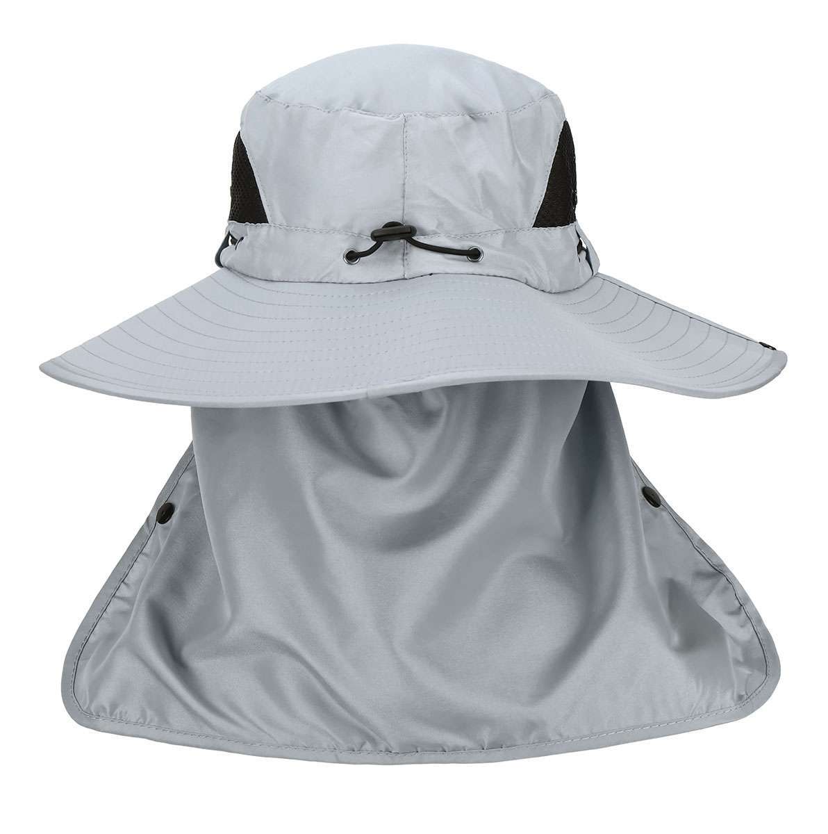 Summer Bucket Boonie Hat Neck Flap Cover Sun Wide Brim Fishing Garden Hiking Cap