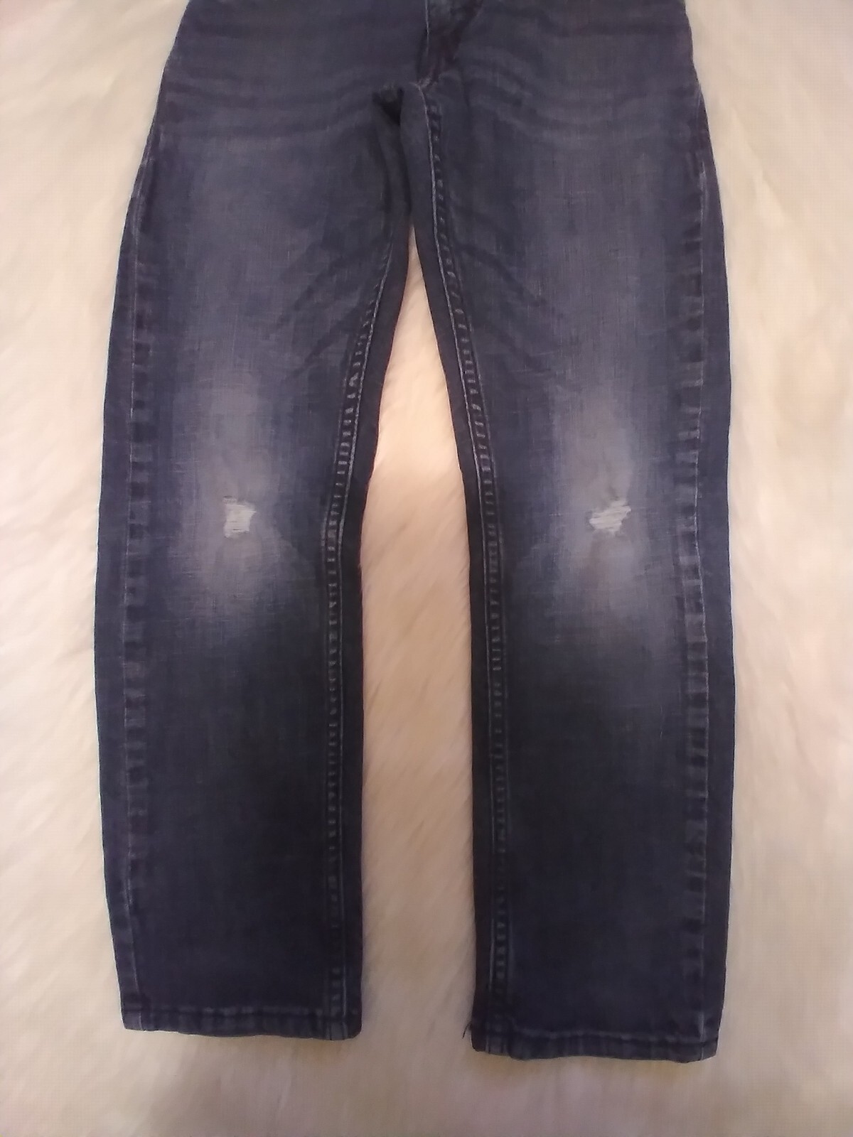 Levis 511 Slim Boy Size 8 Reg W24xL22 Stretch Waist Ripped Knee Style Jeans
