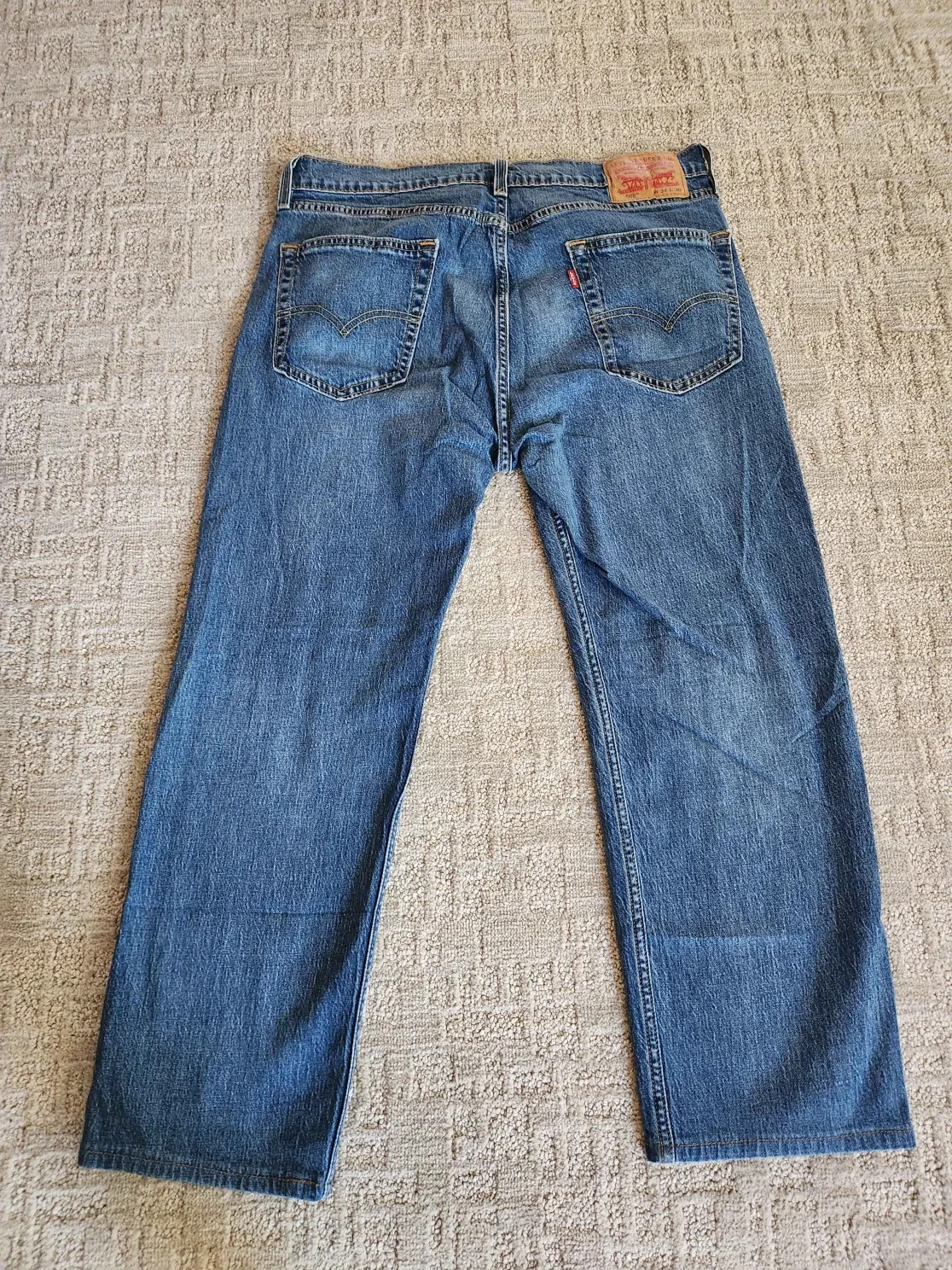 Levi’s Strauss & Co Men’s 505 Series Blue Straight Leg Denim Jeans Size: 34×30