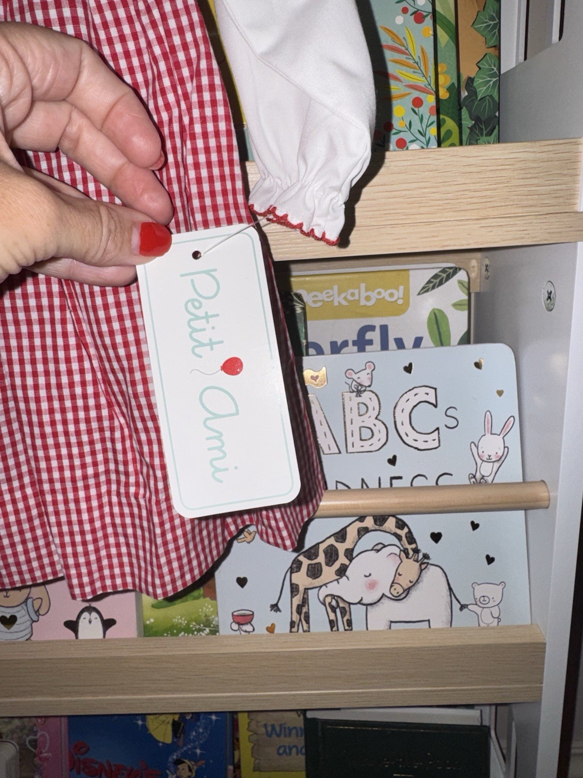 NWT Petit Ami Red Gingham Dress, 12 Months